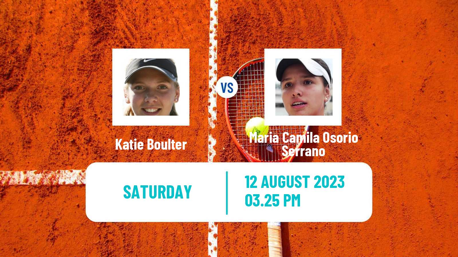 Tennis WTA Cincinnati Katie Boulter - Maria Camila Osorio Serrano