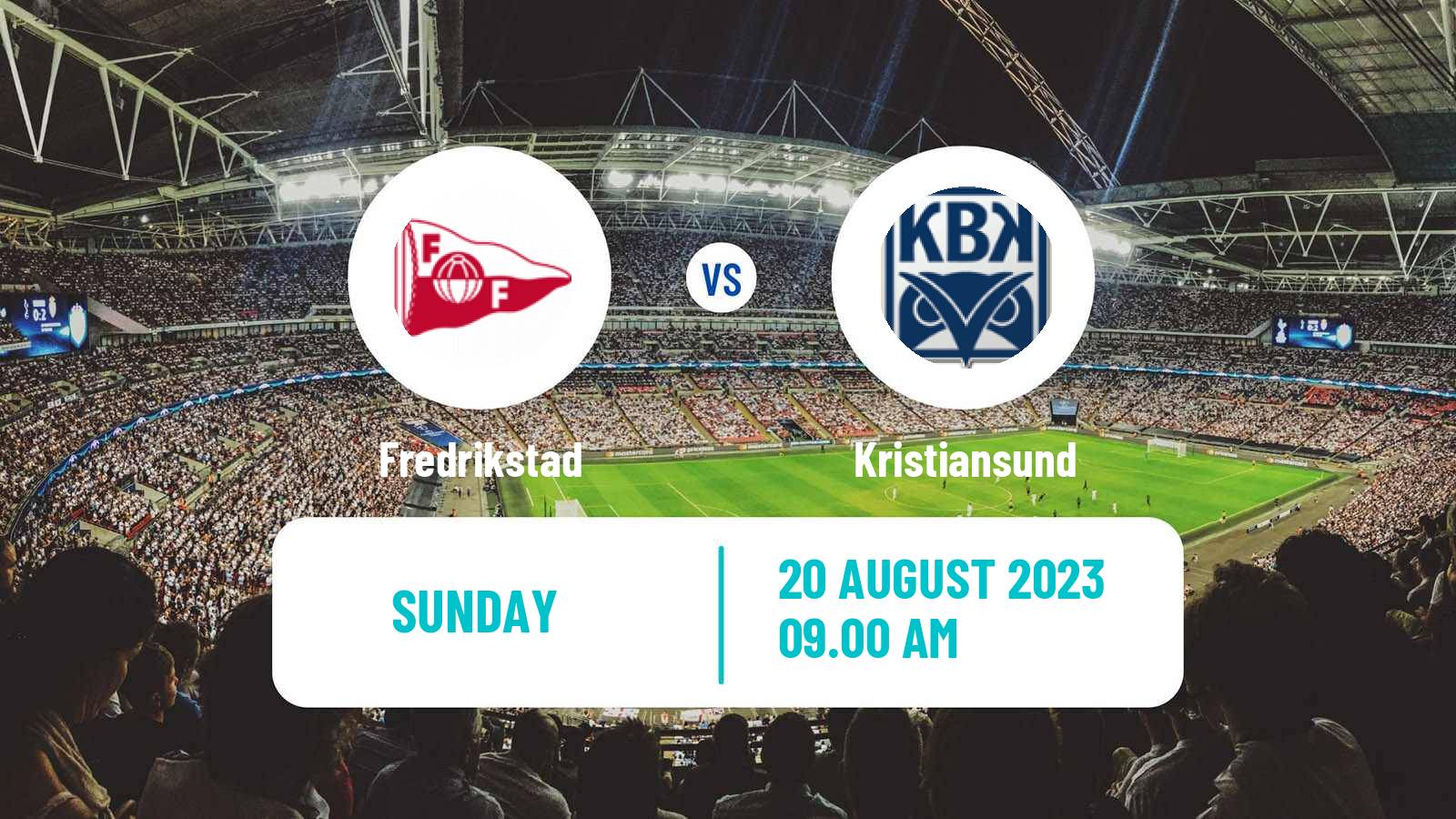 Soccer Norwegian Adeccoligaen Fredrikstad - Kristiansund