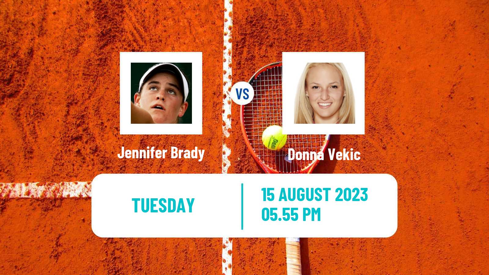 Tennis WTA Cincinnati Jennifer Brady - Donna Vekic