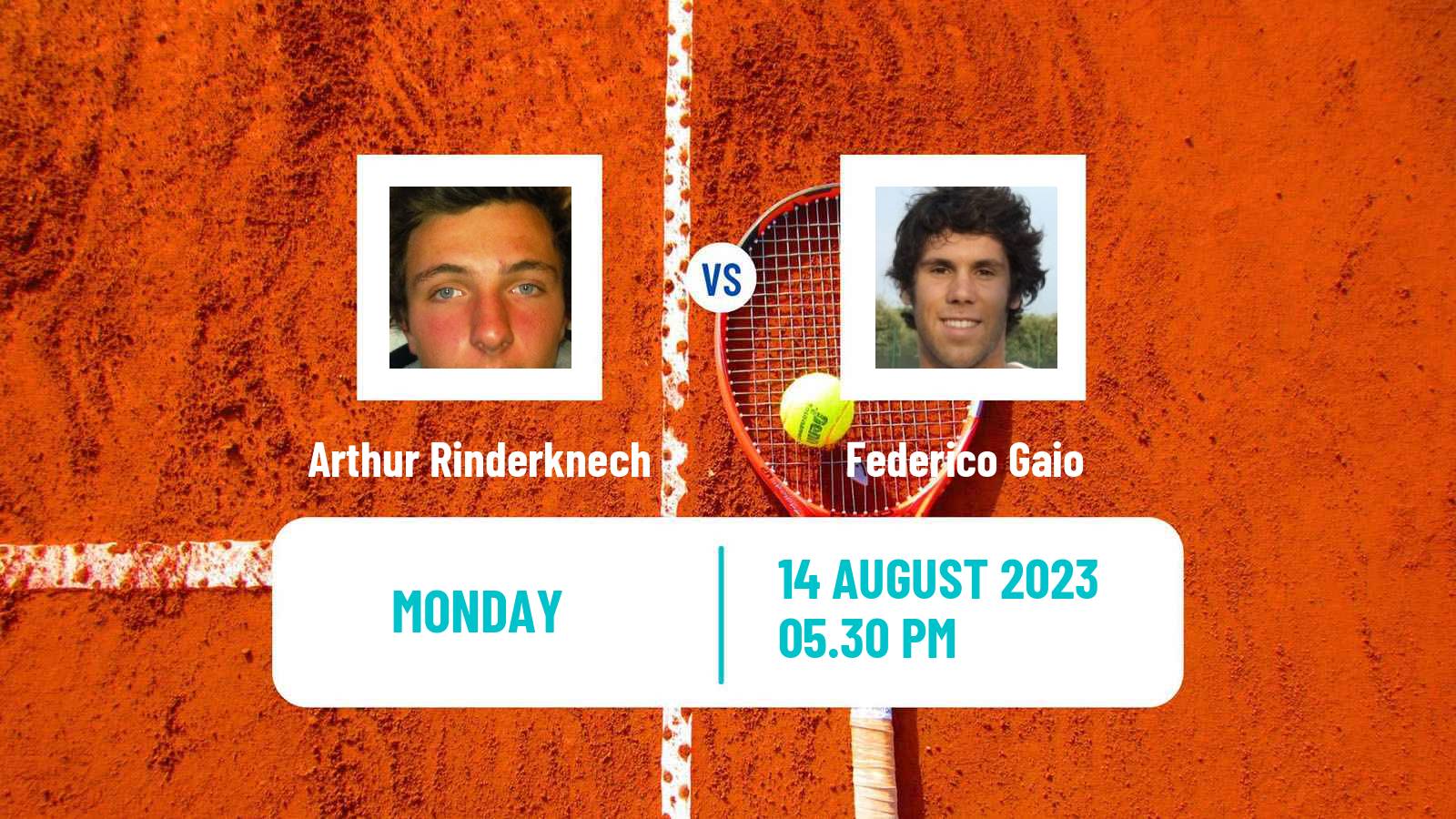 Tennis Stanford Challenger Men Arthur Rinderknech - Federico Gaio