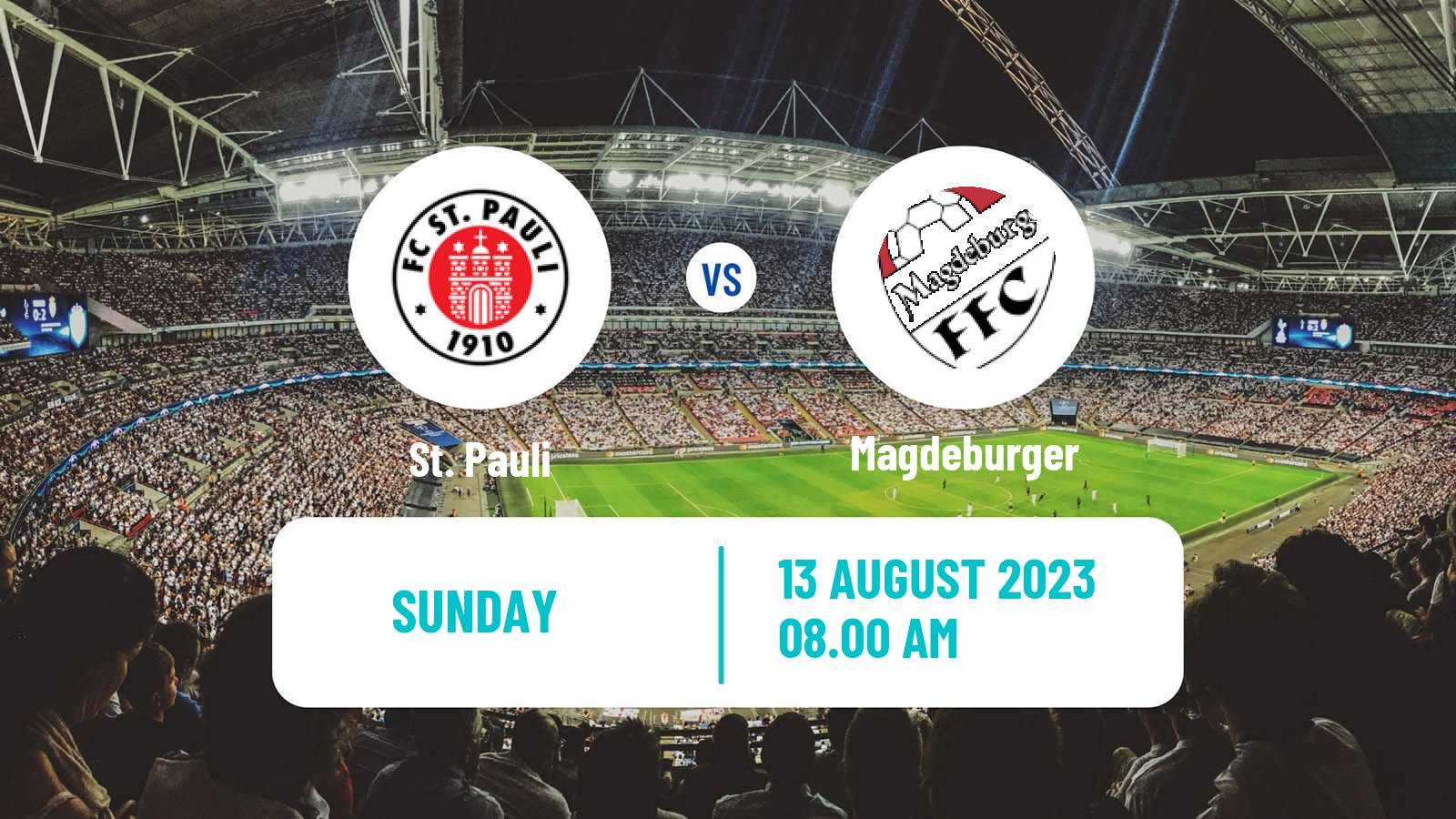 Soccer German DFB Pokal Women St. Pauli - Magdeburger