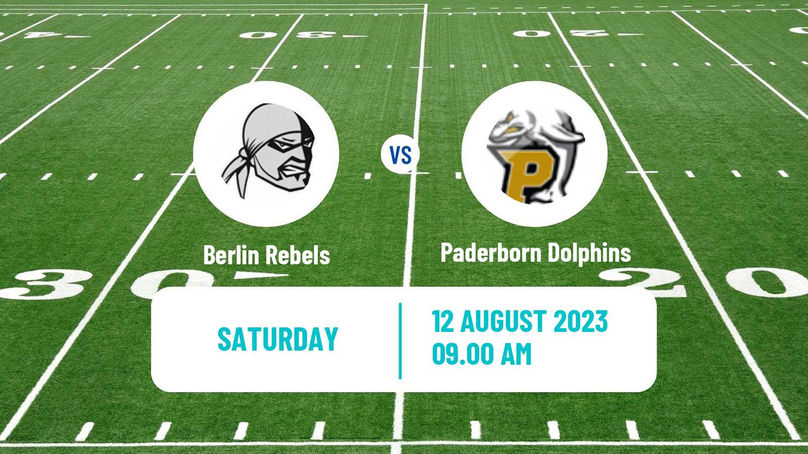 American football German GFL Berlin Rebels - Paderborn Dolphins