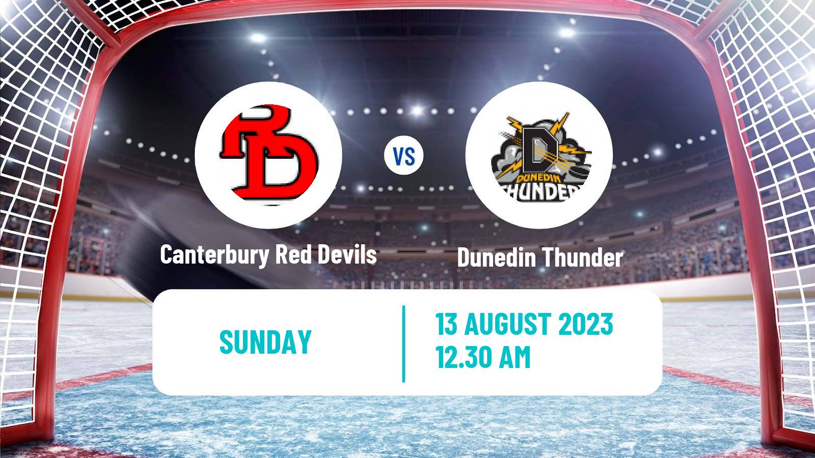 Hockey New Zealand NZIHL Canterbury Red Devils - Dunedin Thunder