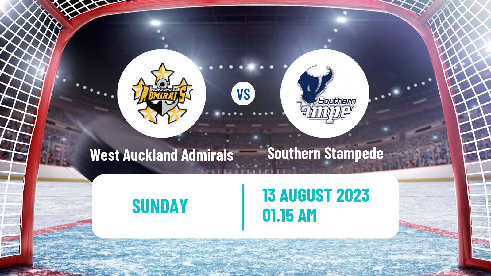 Hockey New Zealand NZIHL West Auckland Admirals - Southern Stampede