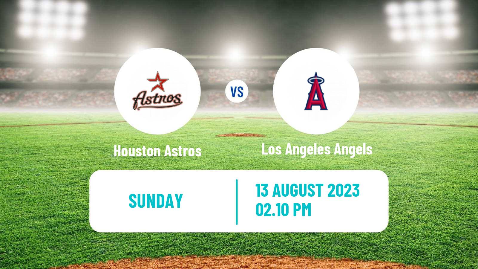 Baseball MLB Houston Astros - Los Angeles Angels