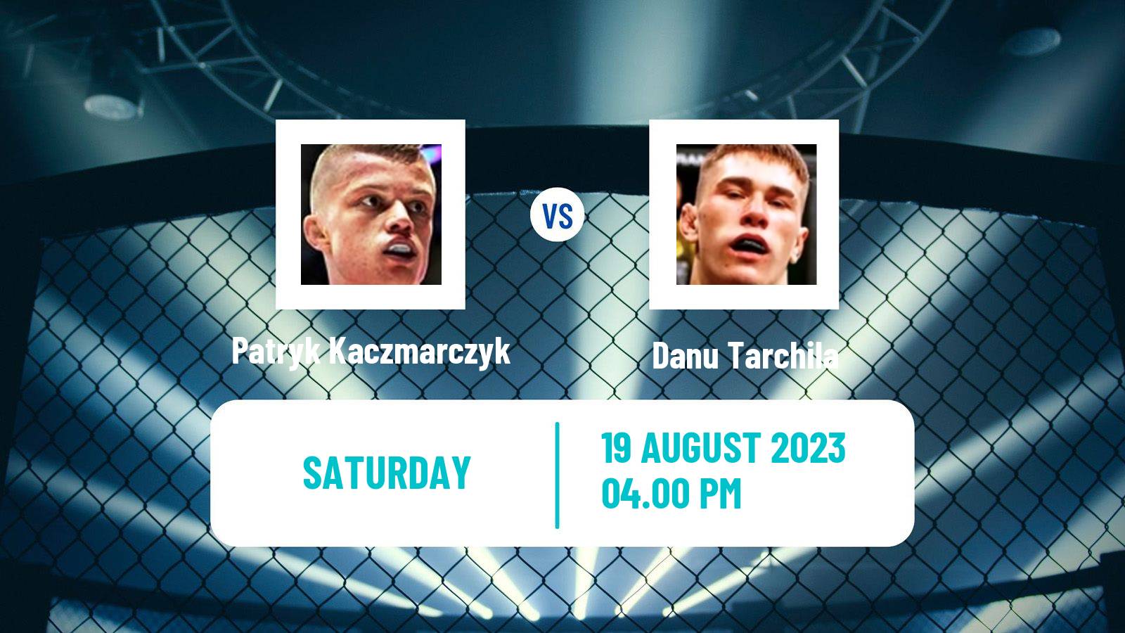 MMA Featherweight Ksw Men Patryk Kaczmarczyk - Danu Tarchila