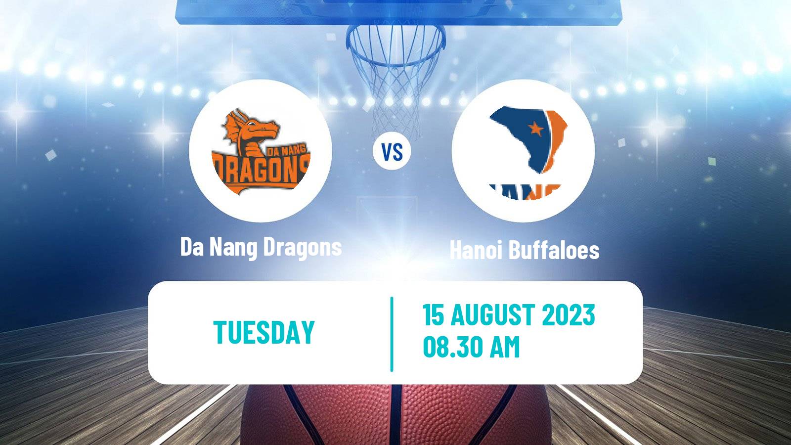 Basketball Vietnamese VBA Da Nang Dragons - Hanoi Buffaloes