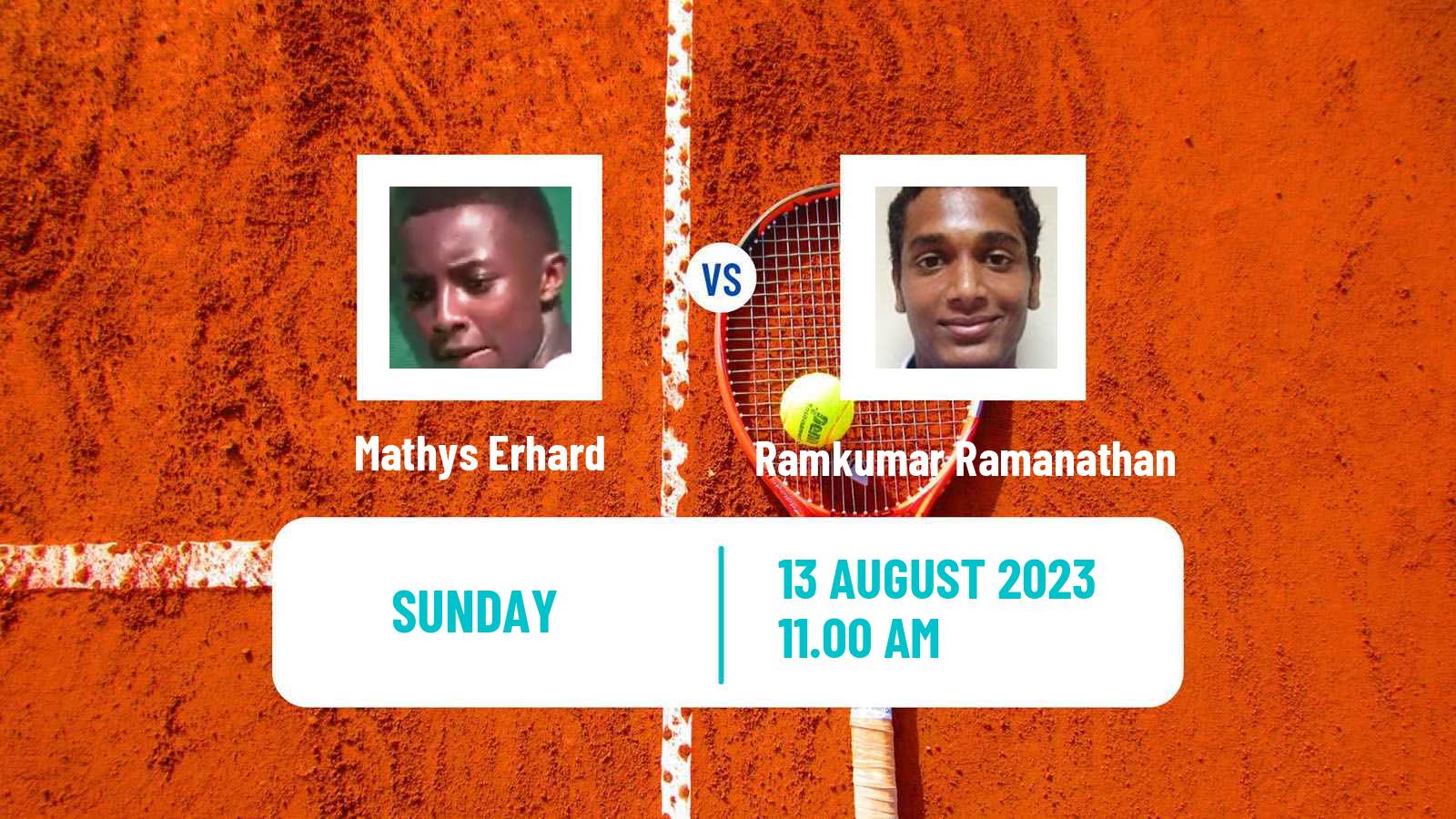 Tennis Todi Challenger Men 2023 Mathys Erhard - Ramkumar Ramanathan