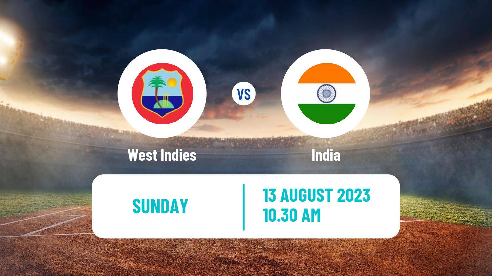Cricket Twenty20 International West Indies - India