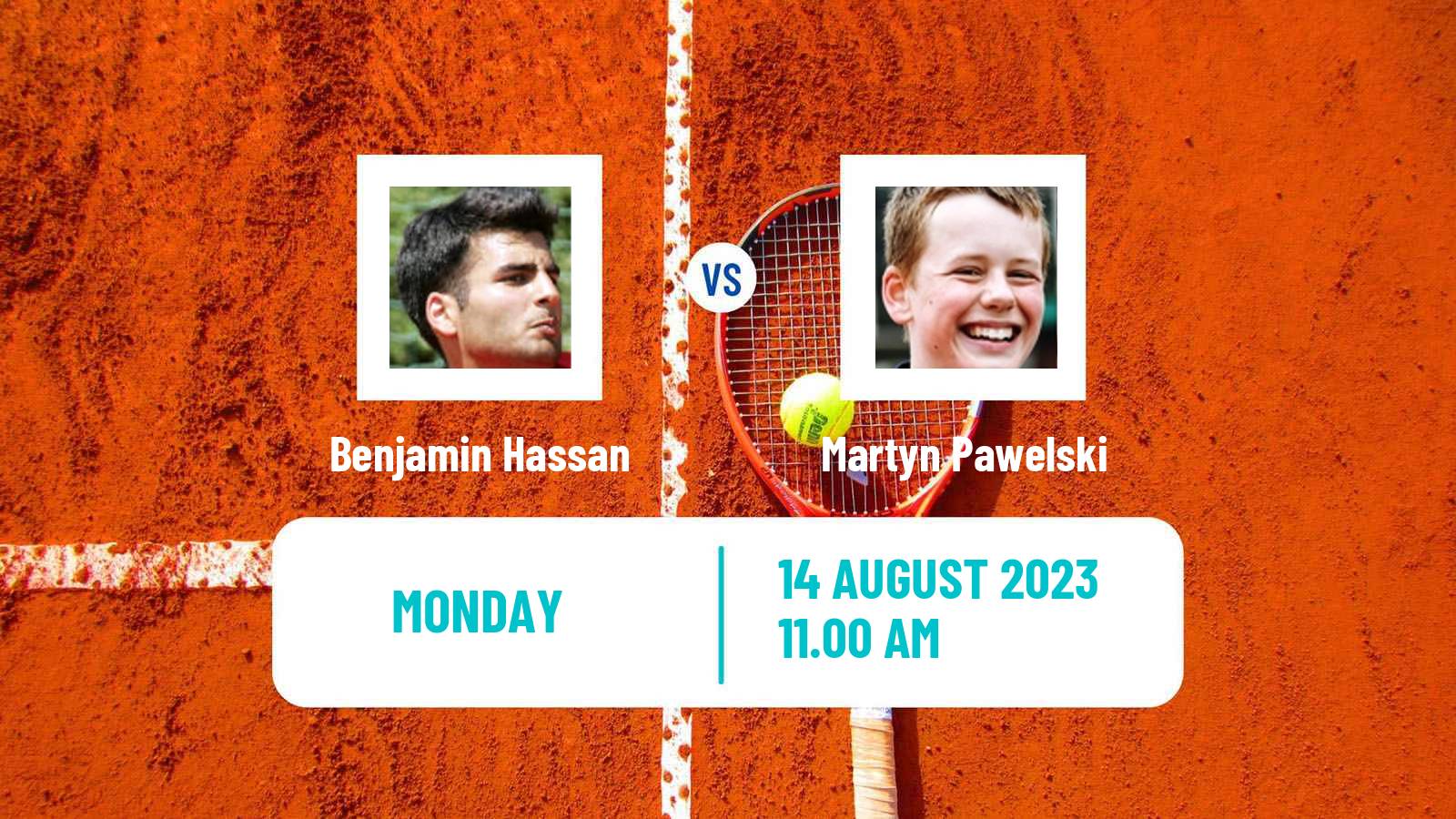 Tennis Grodzisk Mazowiecki Challenger Men Benjamin Hassan - Martyn Pawelski