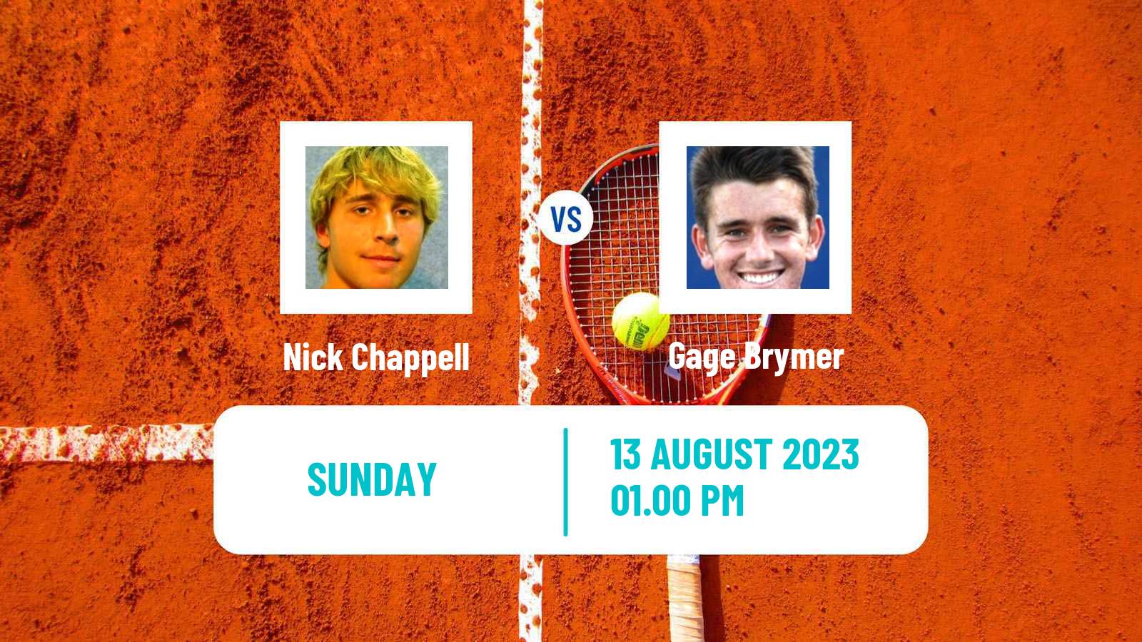 Tennis Stanford Challenger Men Nick Chappell - Gage Brymer