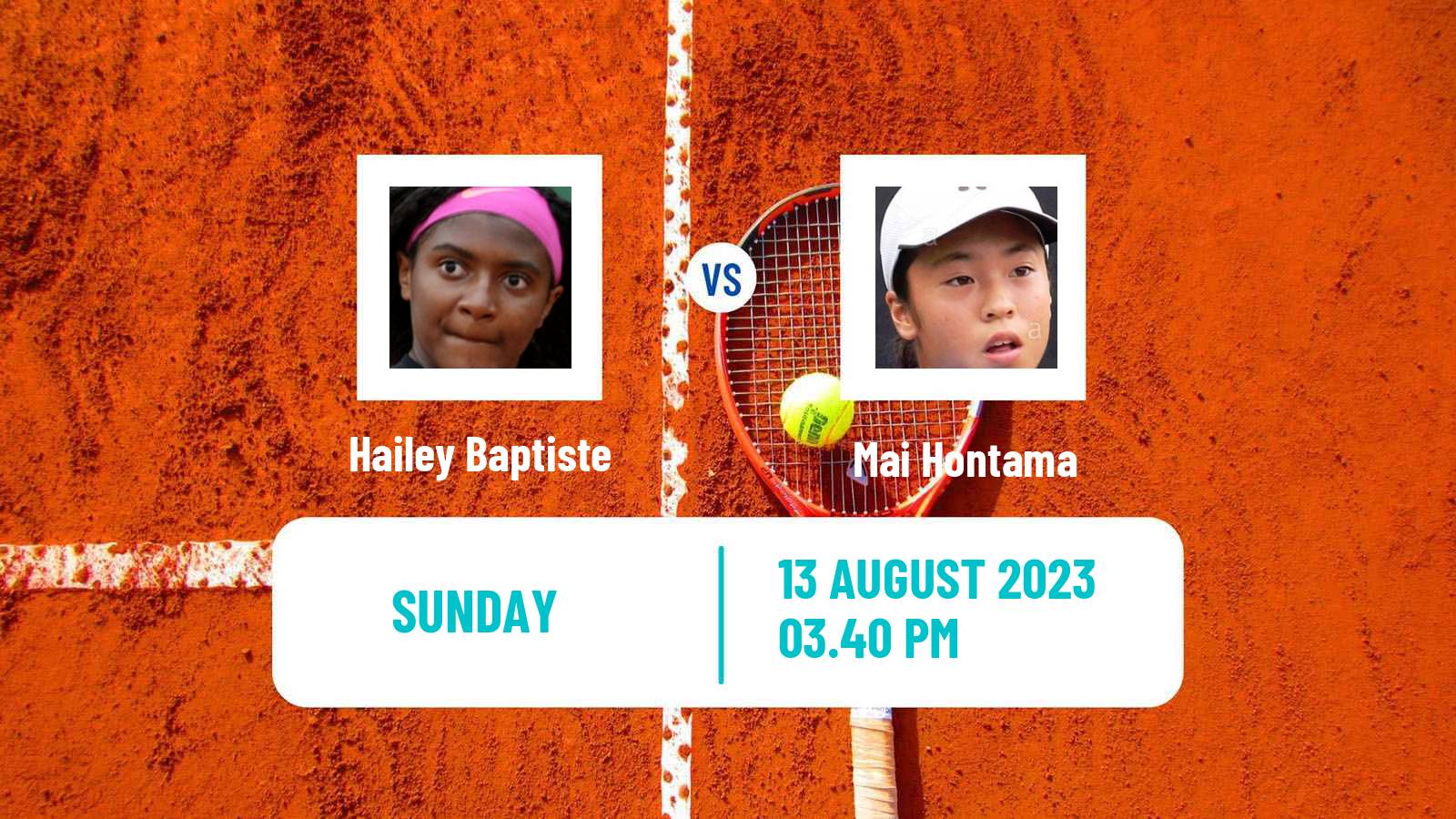 Tennis Stanford Challenger Women Hailey Baptiste - Mai Hontama