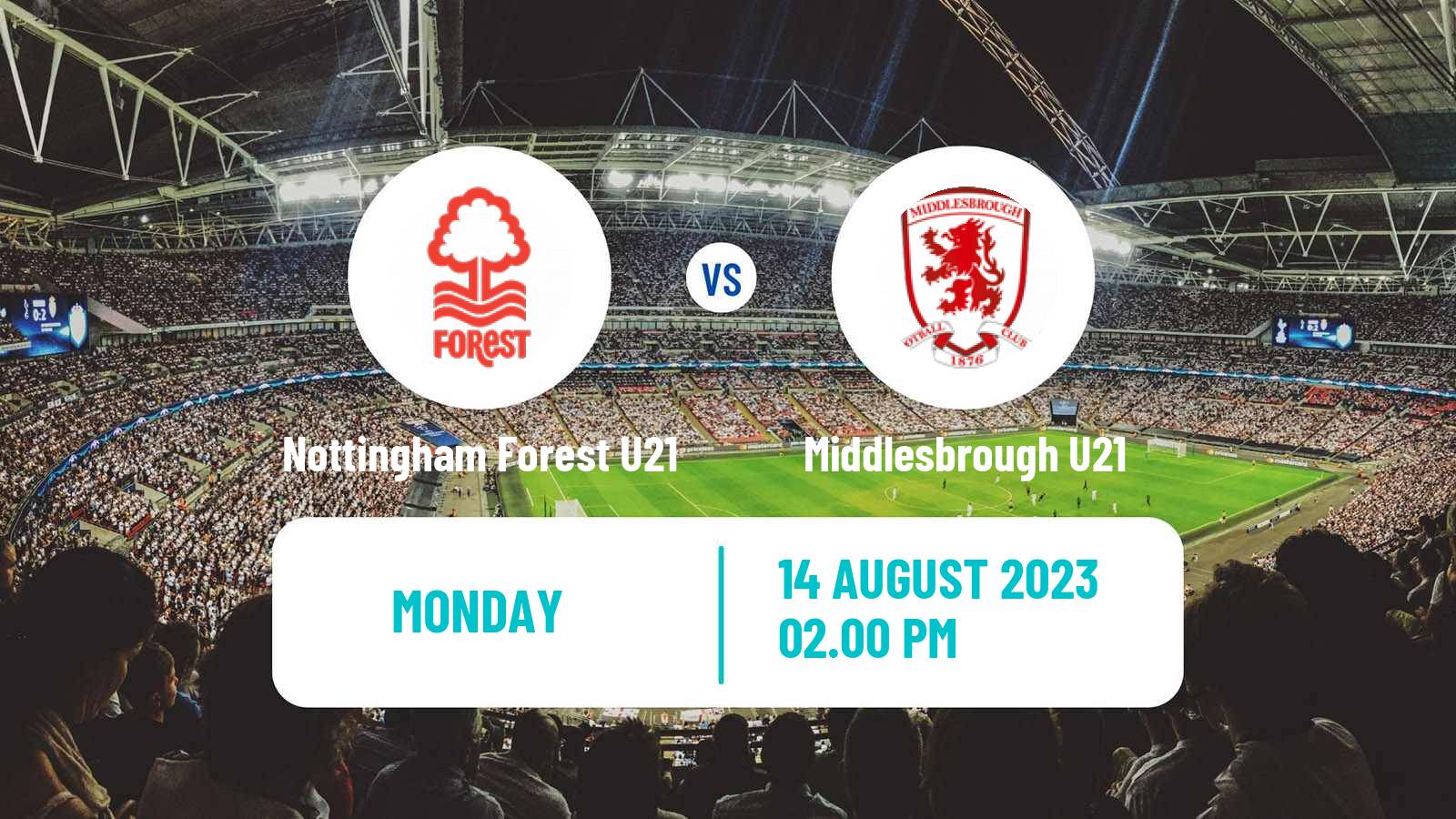 Soccer English Premier League 2 Nottingham Forest U21 - Middlesbrough U21