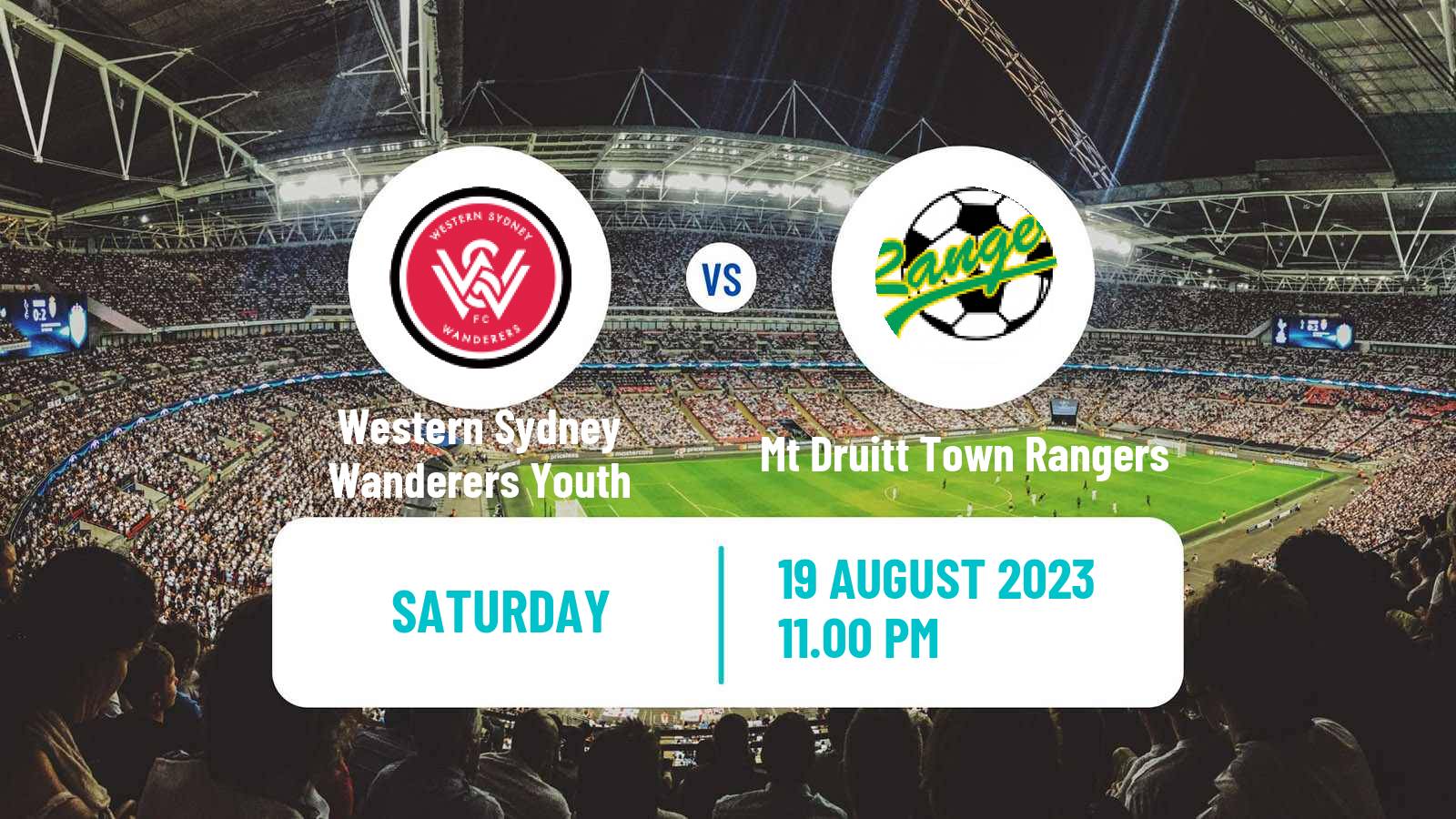 Soccer Australian NPL NSW Western Sydney Wanderers Youth - Mt Druitt Town Rangers