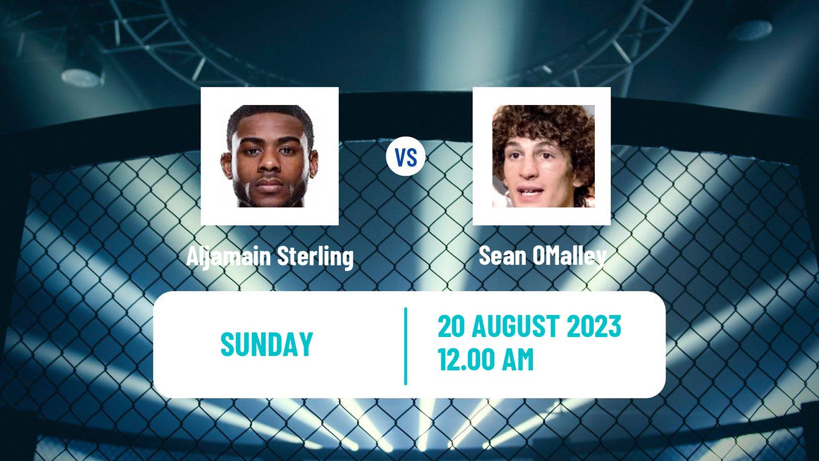 MMA Bantamweight UFC Men Aljamain Sterling - Sean OMalley