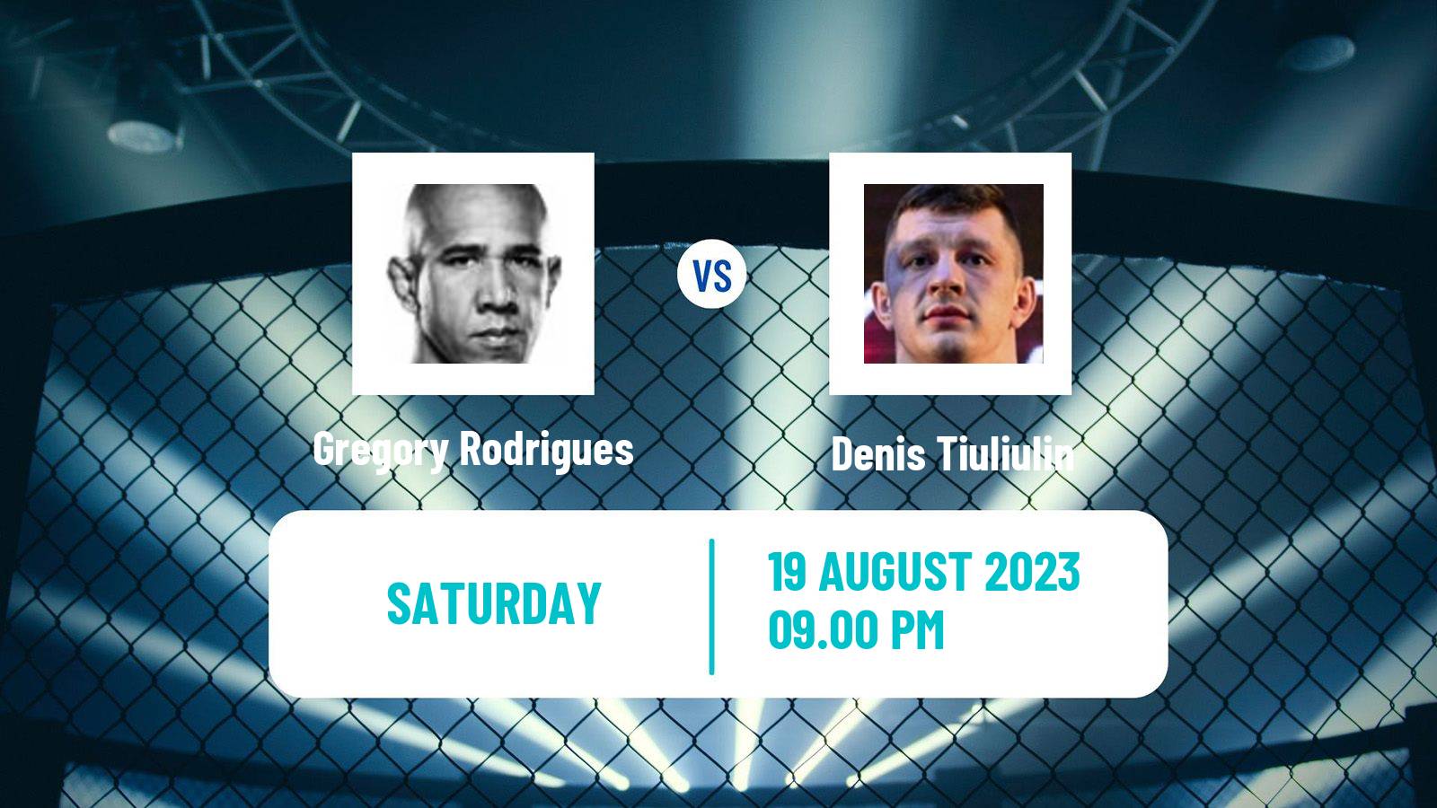 MMA Middleweight UFC Men Gregory Rodrigues - Denis Tiuliulin