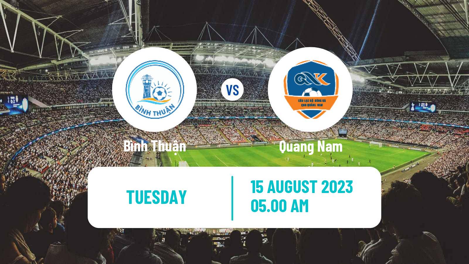 Soccer Vietnamese V League 2 Bình Thuận - Quang Nam