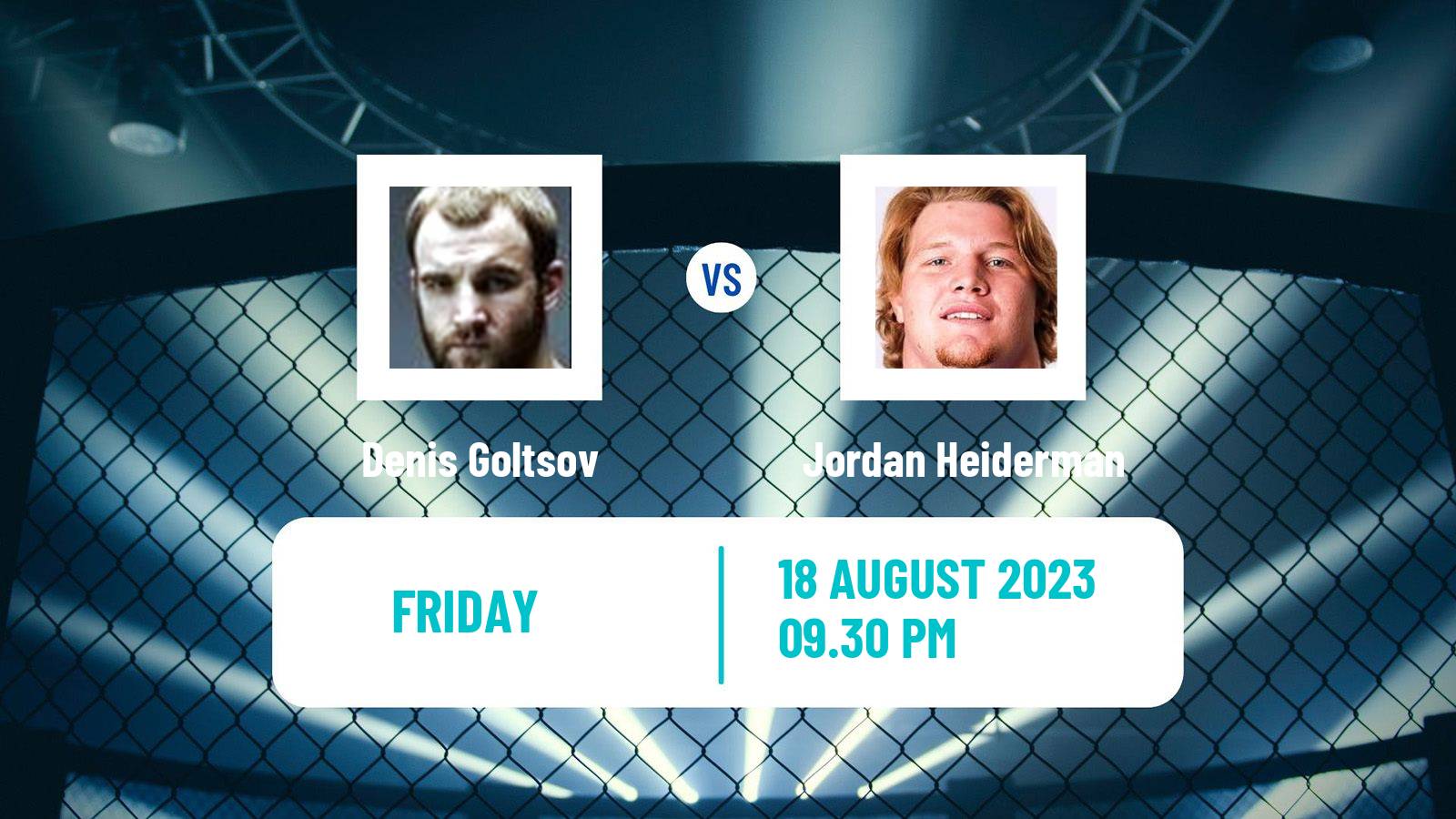 MMA Heavyweight Pfl Men Denis Goltsov - Jordan Heiderman