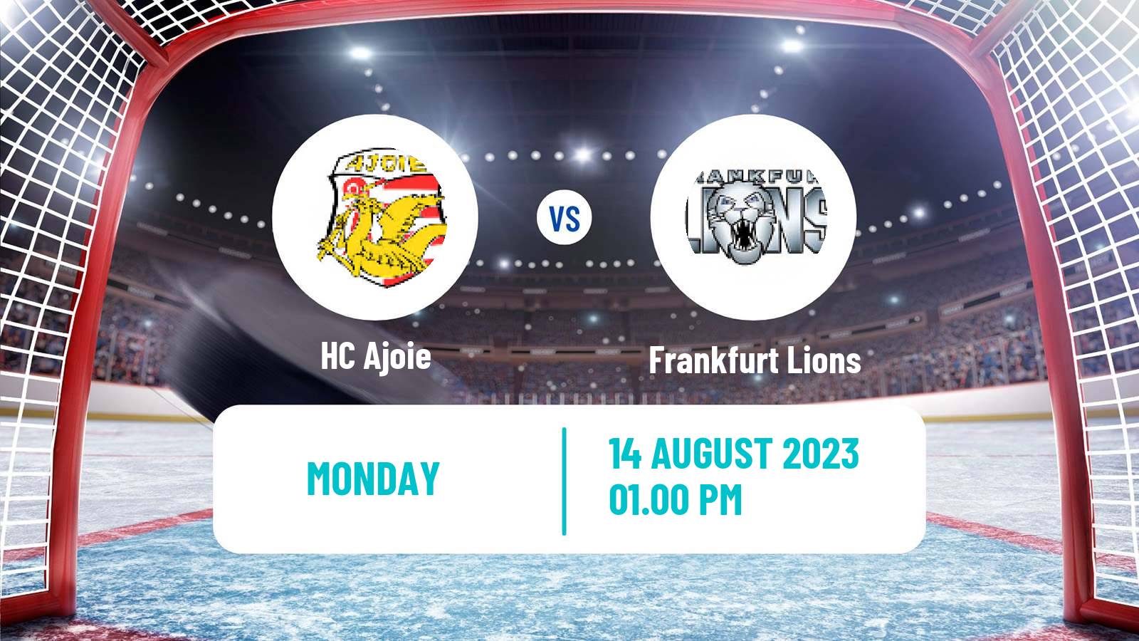 Hockey Club Friendly Ice Hockey Ajoie - Frankfurt Lions