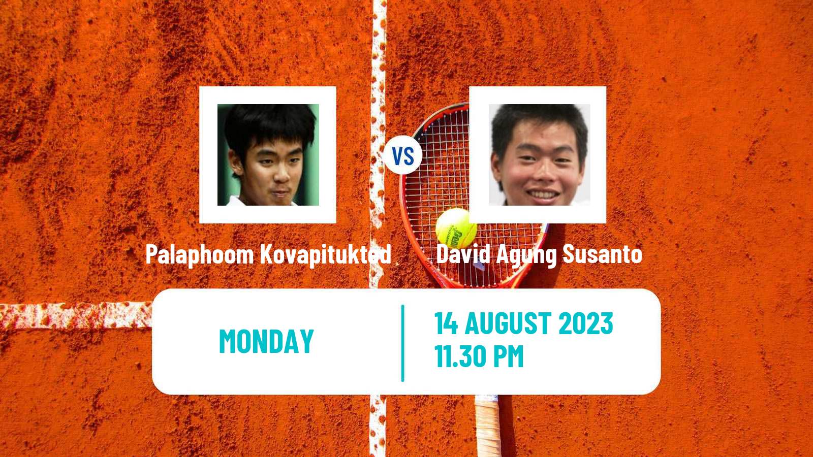 Tennis ITF M25 Jakarta 7 Men Palaphoom Kovapitukted - David Agung Susanto