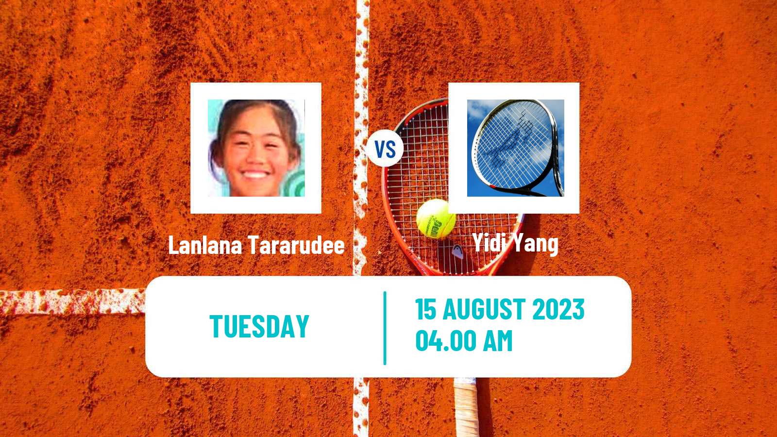 Tennis ITF W40 Nanchang Women Lanlana Tararudee - Yidi Yang
