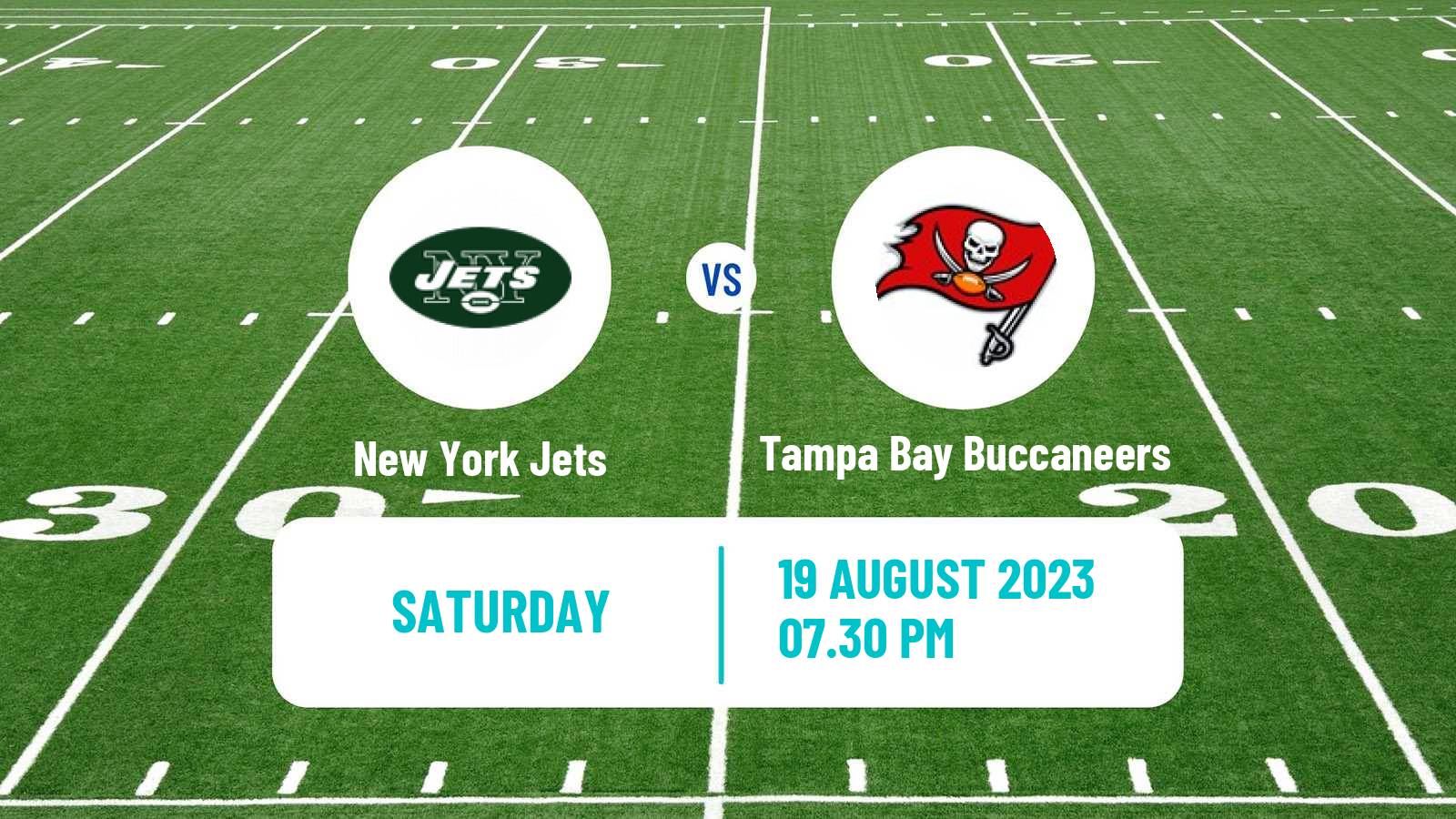 American football NFL New York Jets - Tampa Bay Buccaneers