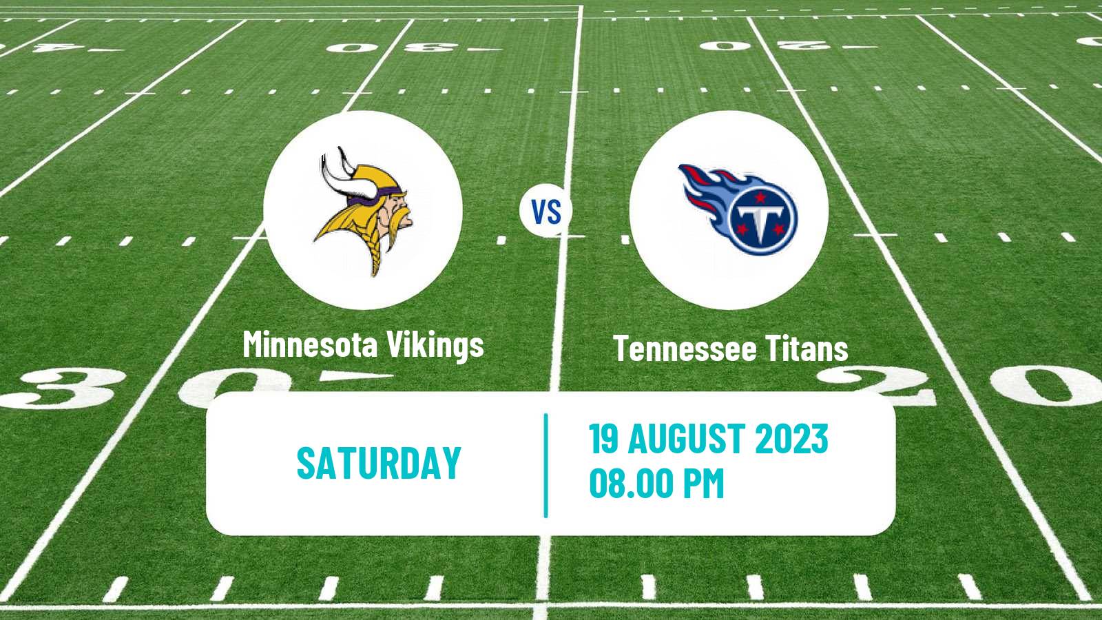 American football NFL Minnesota Vikings - Tennessee Titans