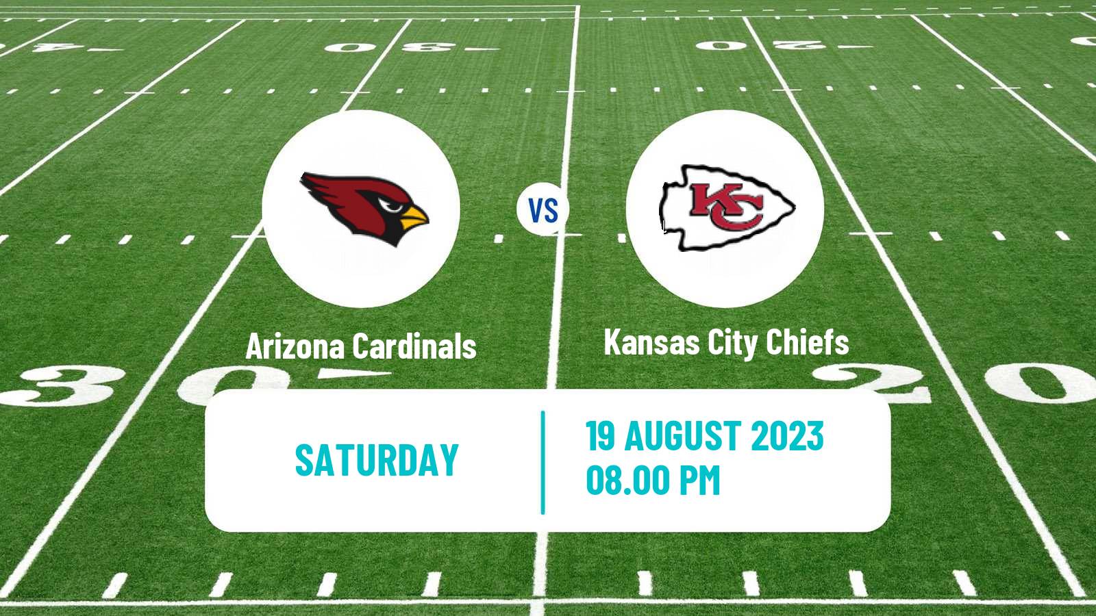 American football NFL Arizona Cardinals - Kansas City Chiefs