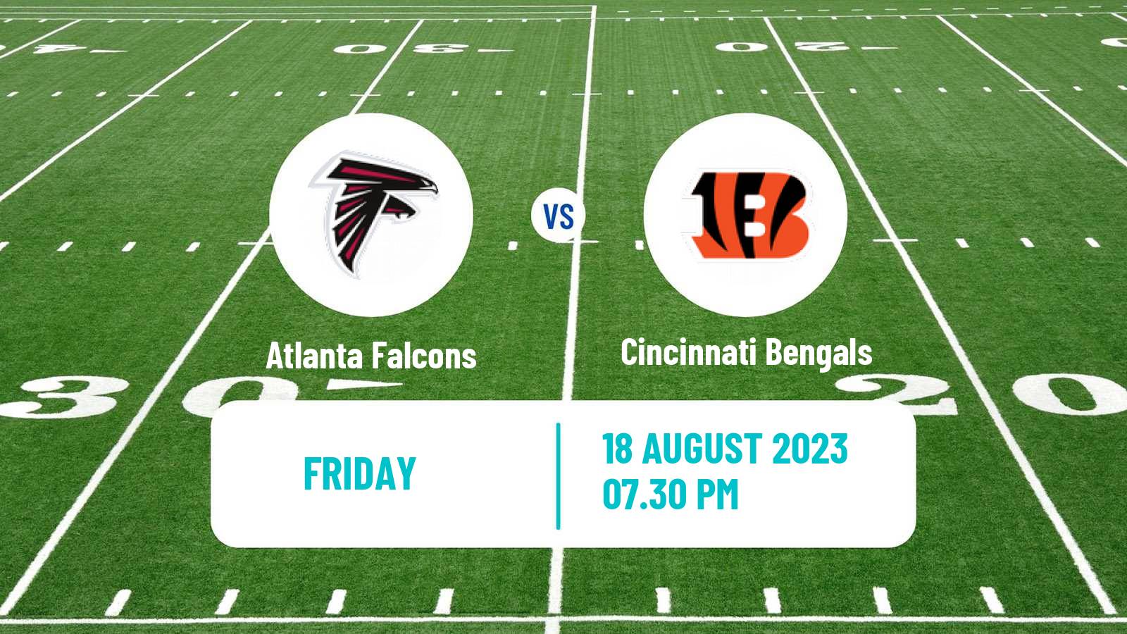 American football NFL Atlanta Falcons - Cincinnati Bengals