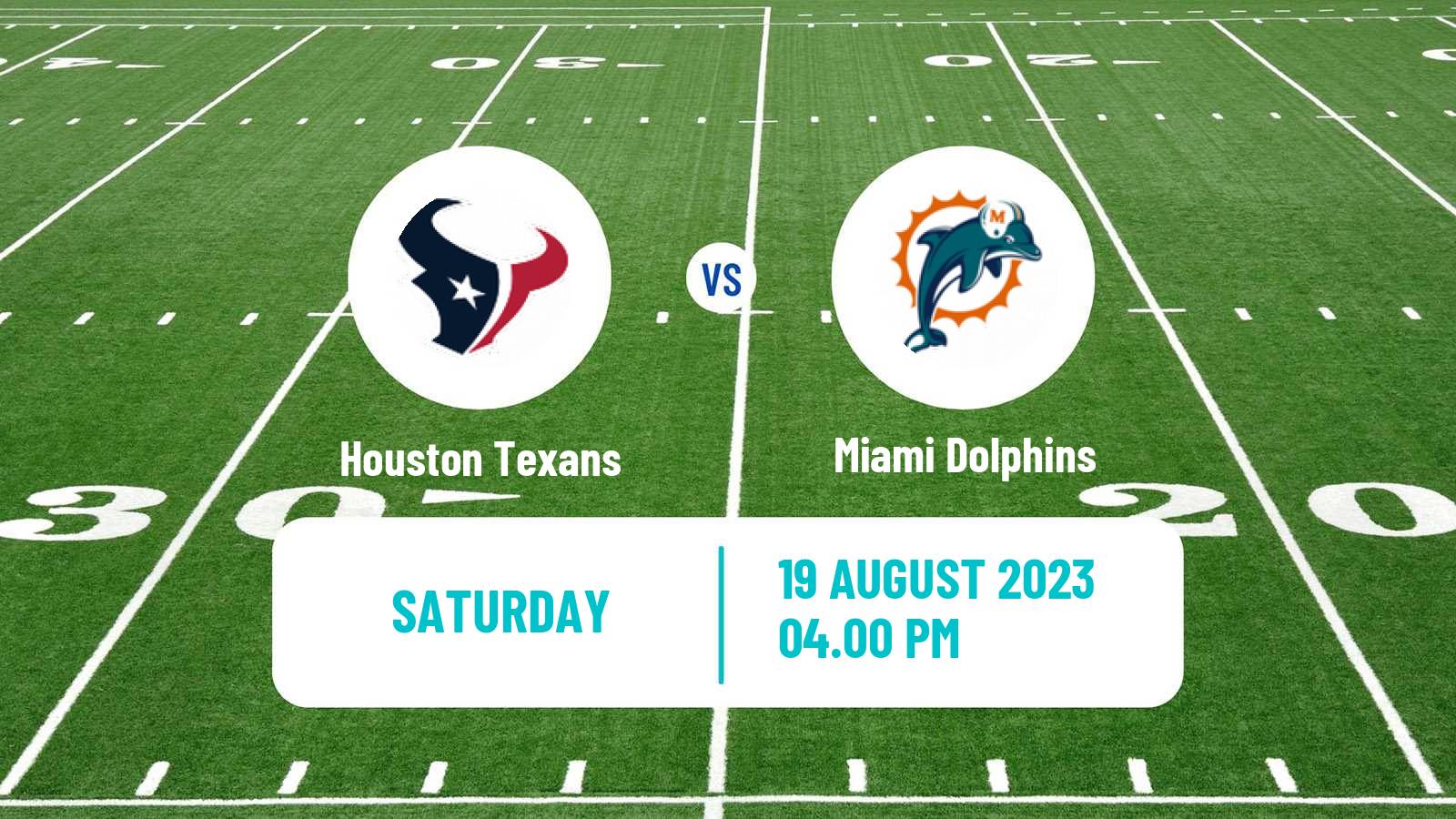 American football NFL Houston Texans - Miami Dolphins