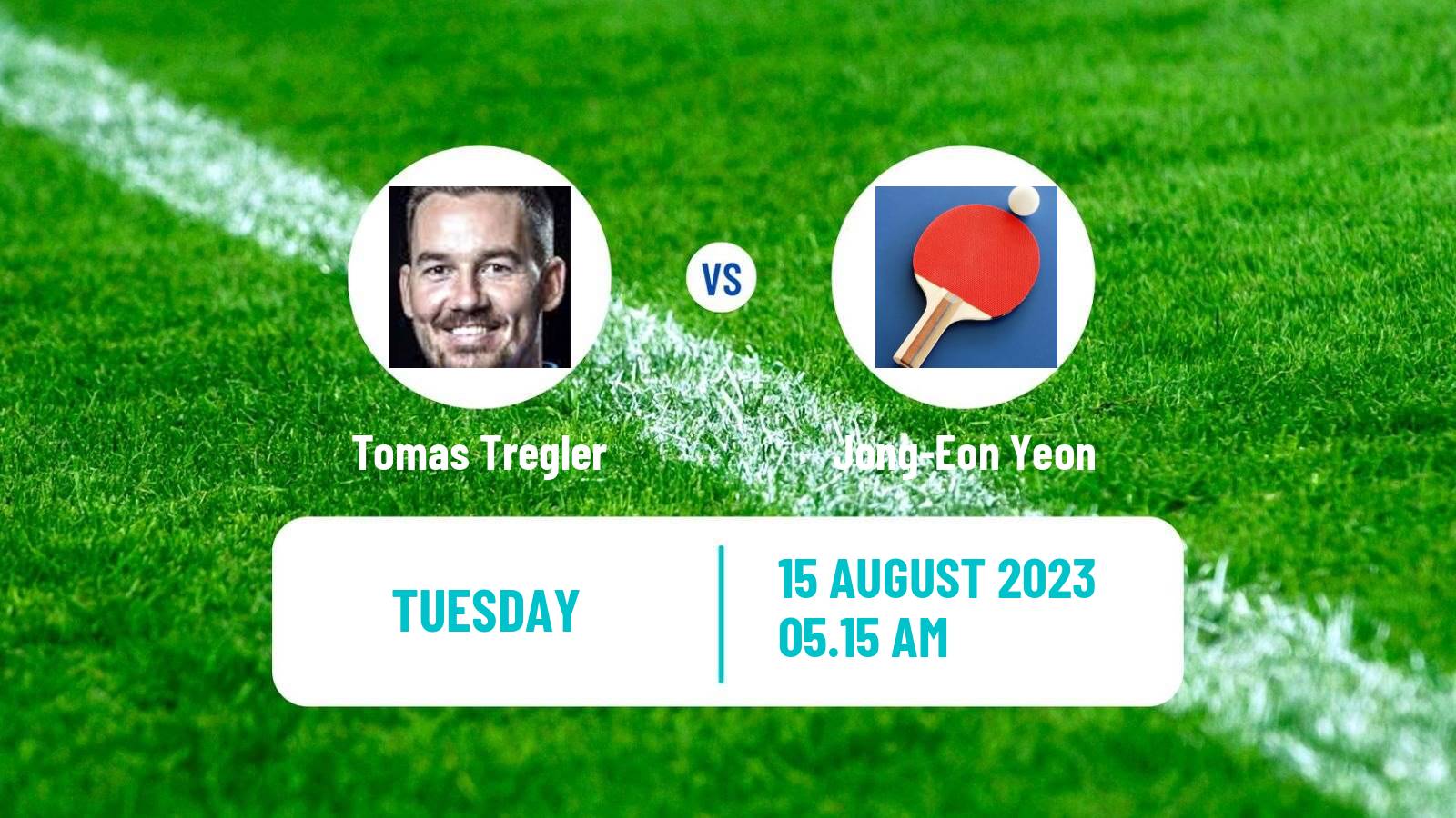 Table tennis Tt Star Series Men Tomas Tregler - Jong-Eon Yeon