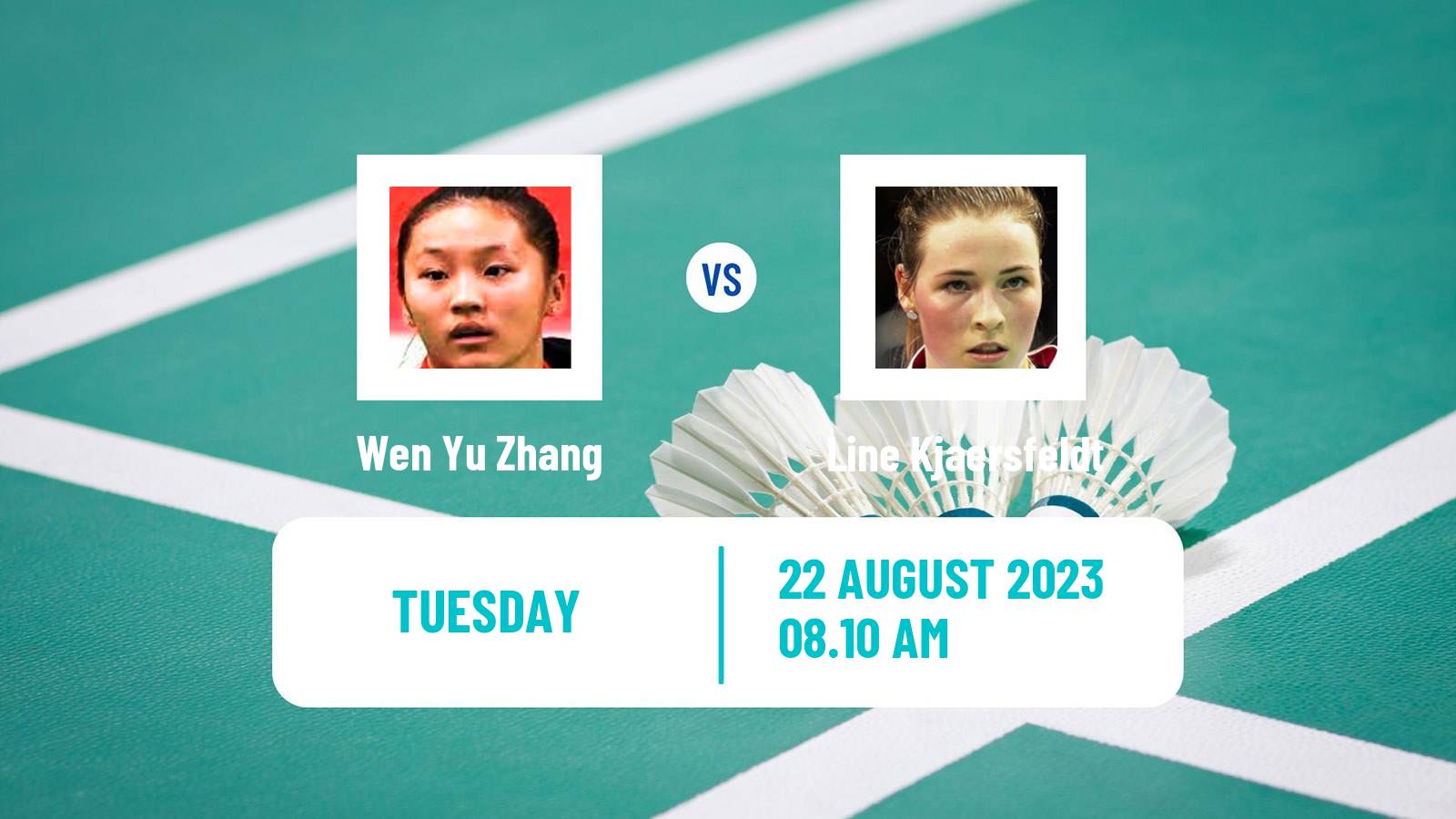 Badminton BWF World Championships Women Wen Yu Zhang - Line Kjaersfeldt