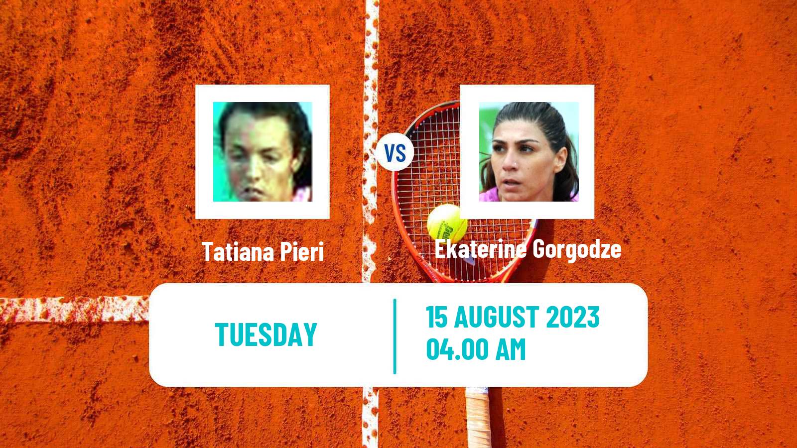 Tennis ITF W40 Wroclaw Women Tatiana Pieri - Ekaterine Gorgodze