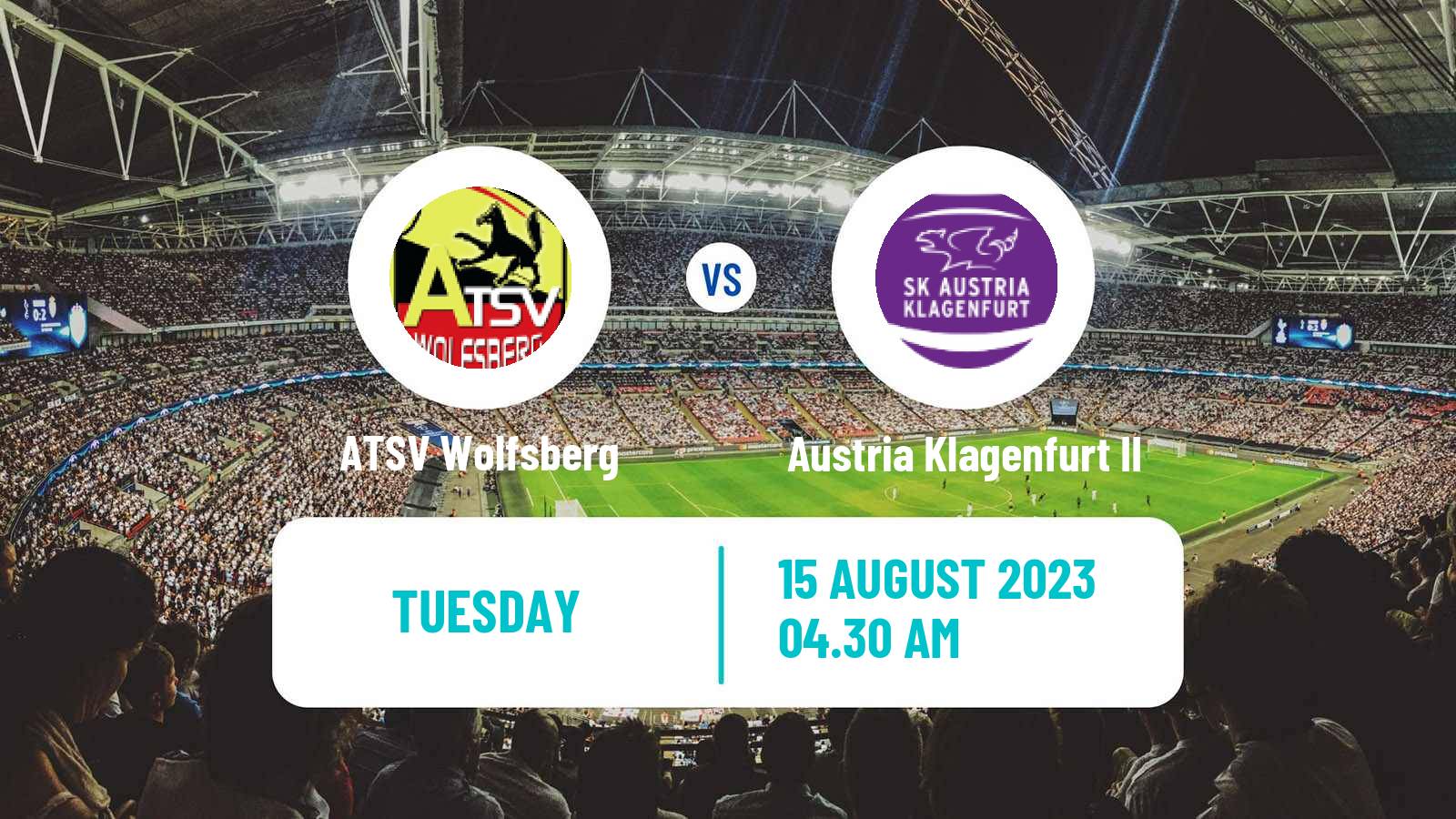 Soccer Austrian Landesliga Karnten ATSV Wolfsberg - Austria Klagenfurt II