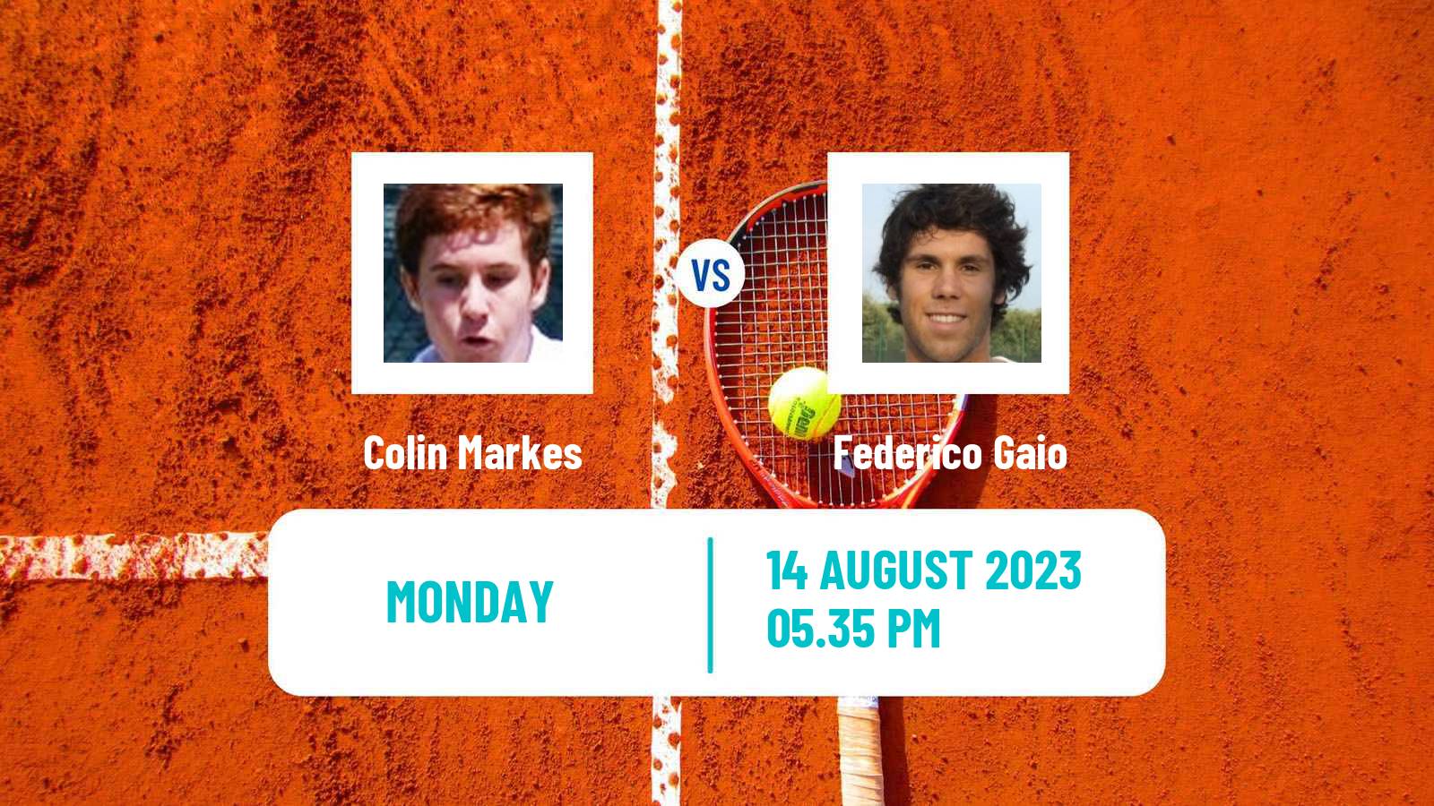 Tennis Stanford Challenger Men Colin Markes - Federico Gaio