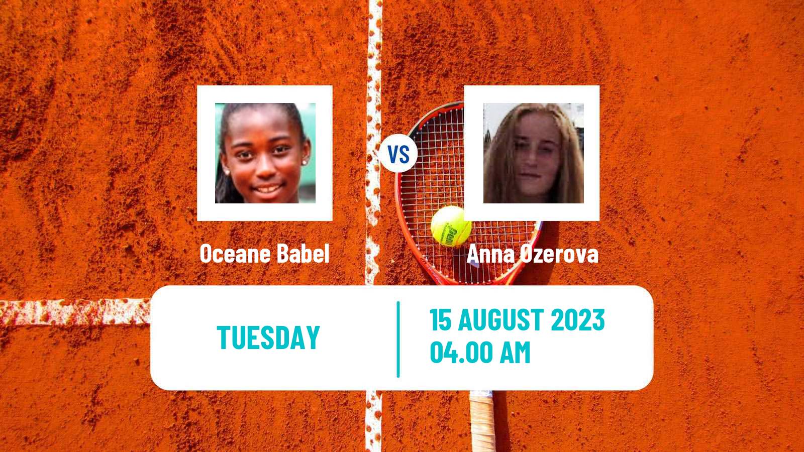 Tennis ITF W15 Duffel Women Oceane Babel - Anna Ozerova