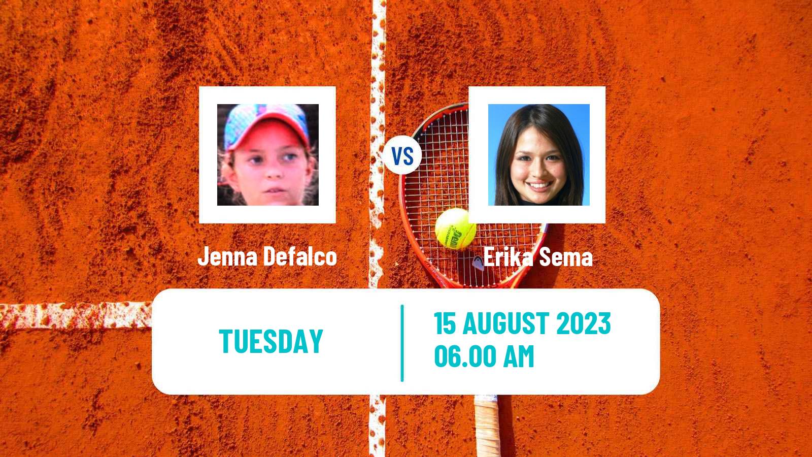 Tennis ITF W25 Aldershot Women Jenna Defalco - Erika Sema