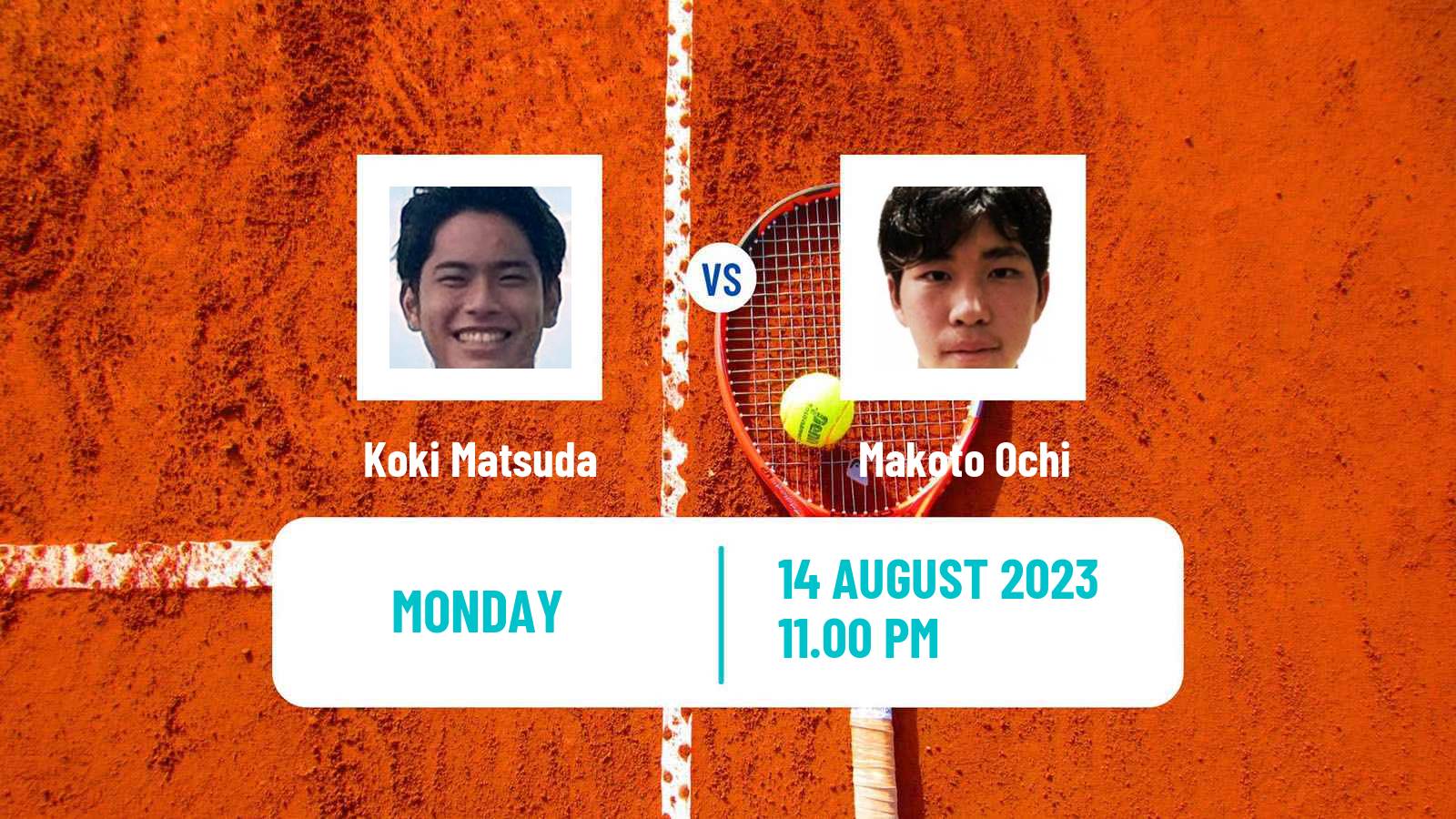Tennis ITF M25 Tainan Men 2023 Koki Matsuda - Makoto Ochi