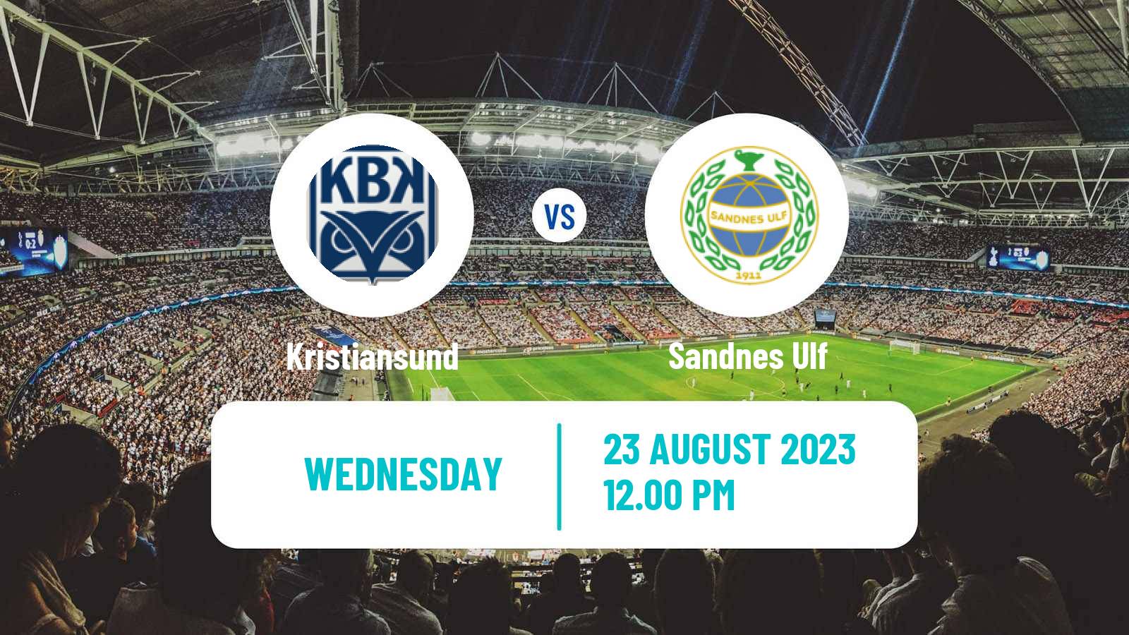 Soccer Norwegian Adeccoligaen Kristiansund - Sandnes Ulf