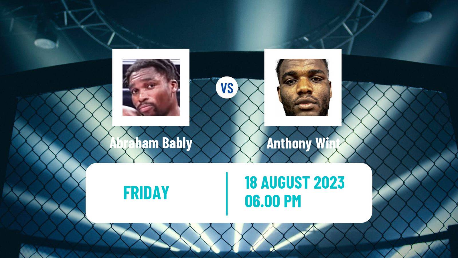 MMA Heavyweight Pfl Men Abraham Bably - Anthony Wint