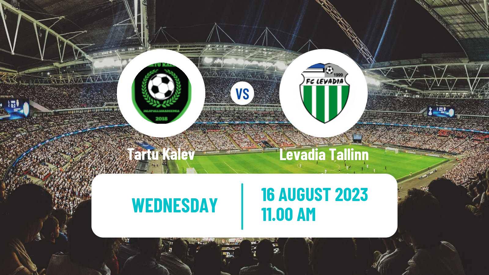 Soccer Estonian Cup Tartu Kalev - Levadia Tallinn