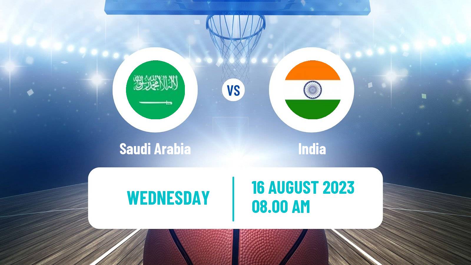 Basketball Olympic Games - Basketball Saudi Arabia - India