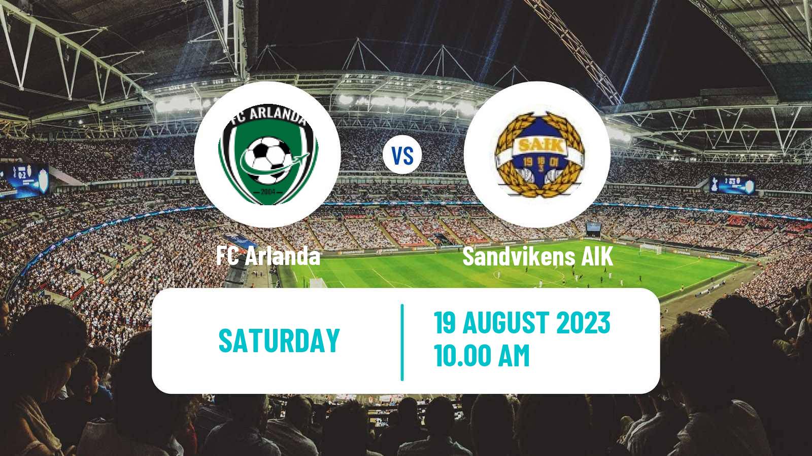 Soccer Swedish Division 2 - Norra Svealand Arlanda - Sandvikens AIK