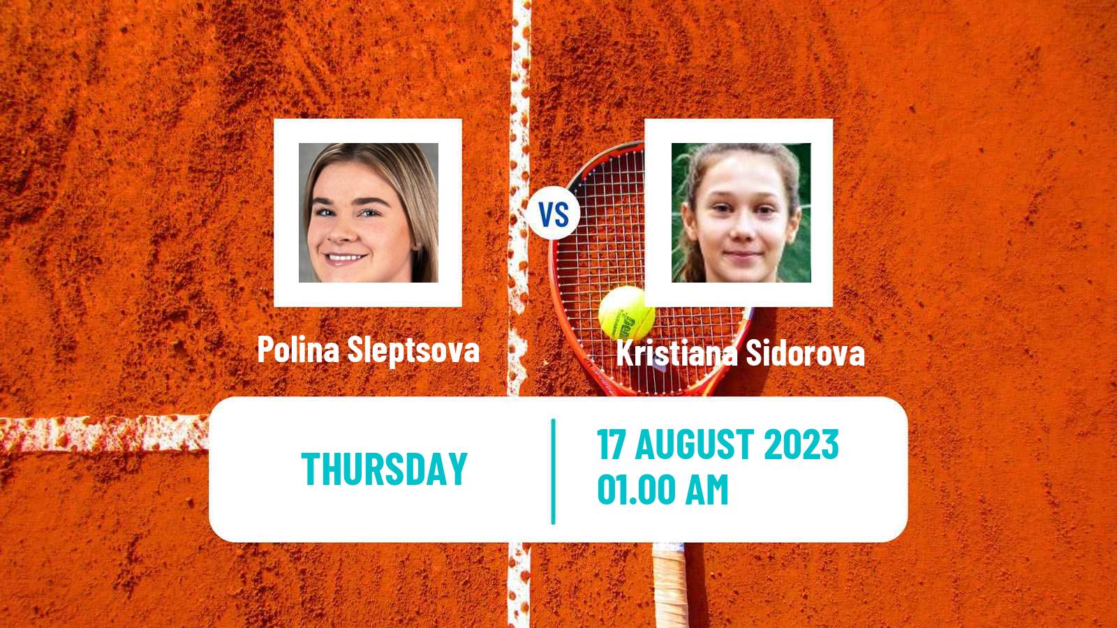 Tennis ITF W15 Ust Kamenogorsk 2 Women Polina Sleptsova - Kristiana Sidorova
