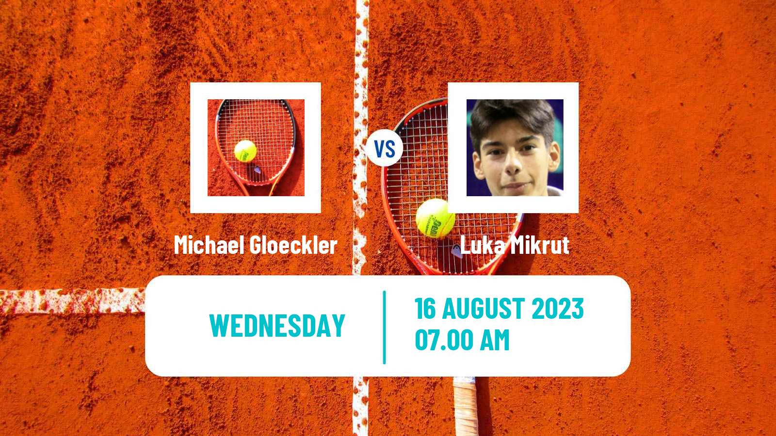 Tennis ITF M15 Kottingbrunn Men Michael Gloeckler - Luka Mikrut