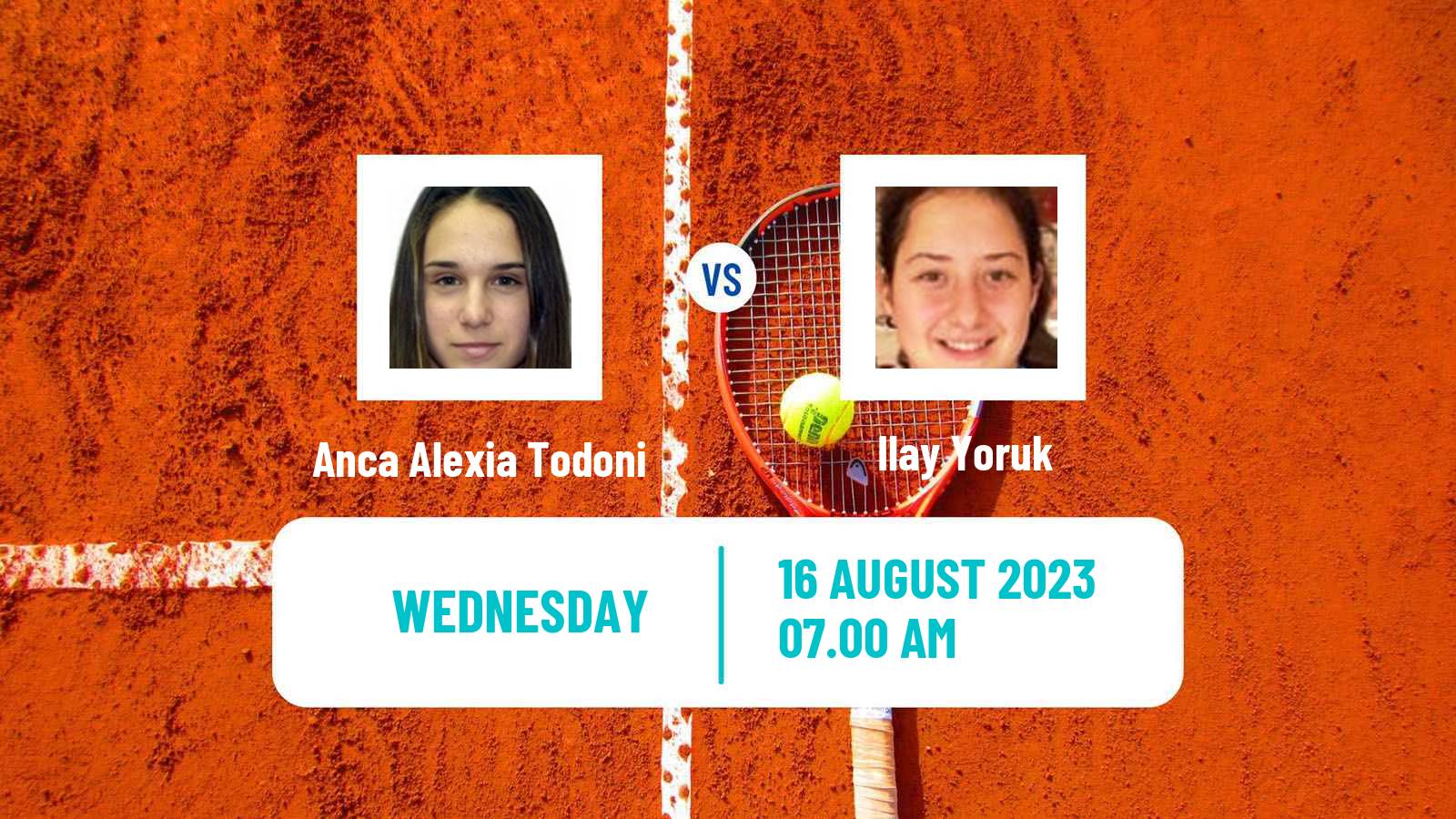 Tennis ITF W25 Bistrita Women Anca Alexia Todoni - Ilay Yoruk