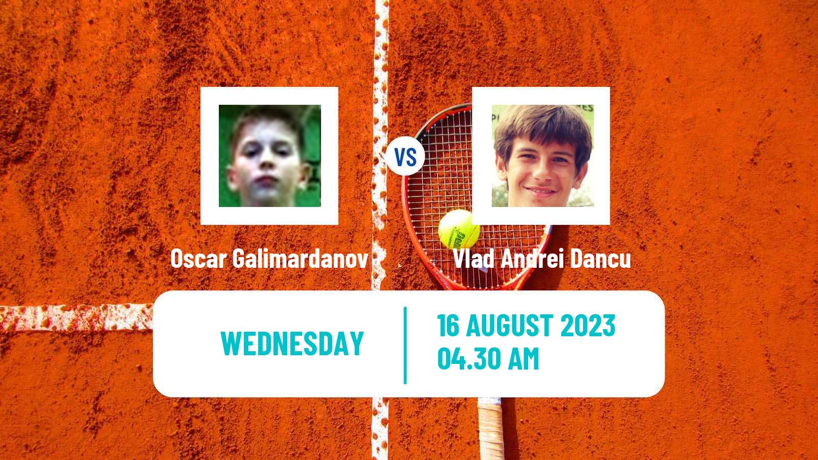 Tennis ITF M15 Targu Jiu Men Oscar Galimardanov - Vlad Andrei Dancu