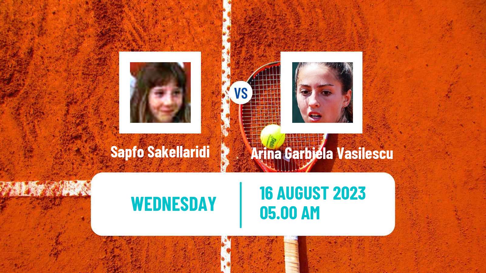 Tennis ITF W40 Wroclaw Women Sapfo Sakellaridi - Arina Garbiela Vasilescu