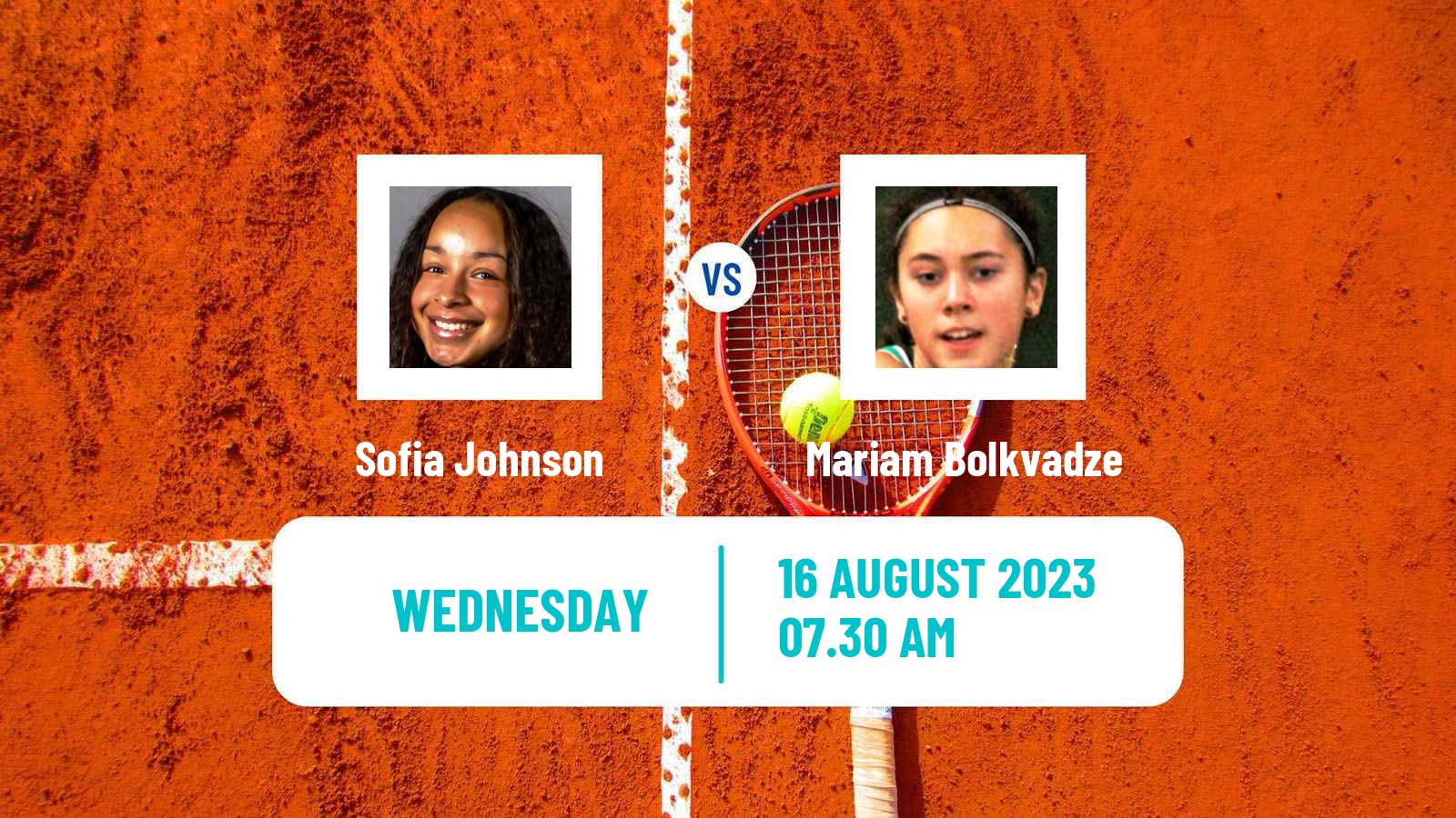 Tennis ITF W25 Aldershot Women Sofia Johnson - Mariam Bolkvadze