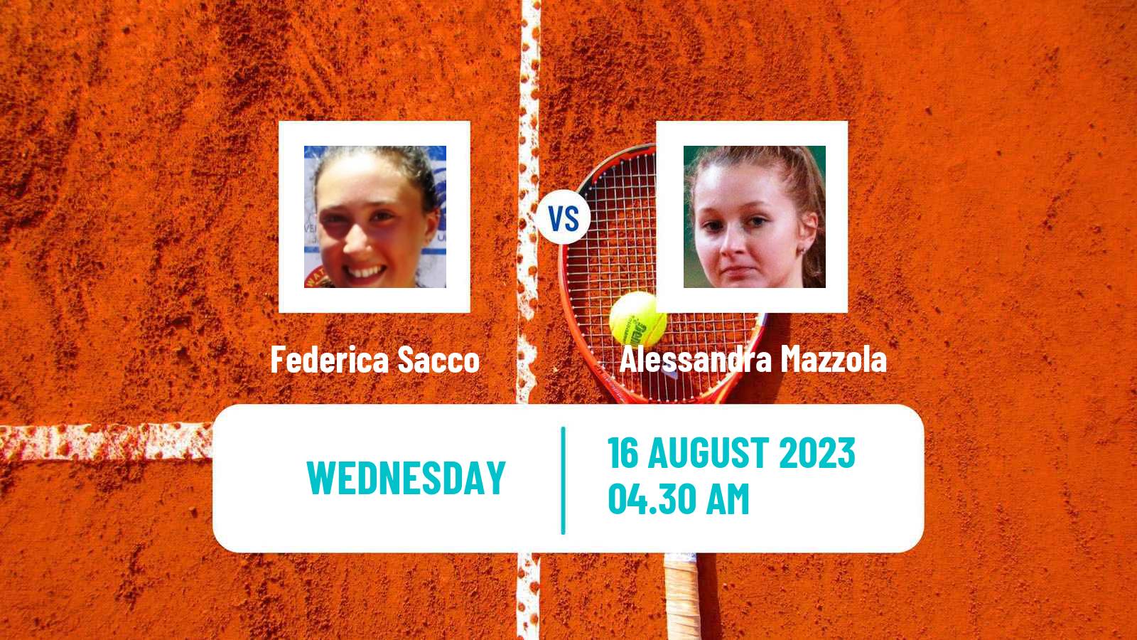 Tennis ITF W15 Monastir 28 Women Federica Sacco - Alessandra Mazzola